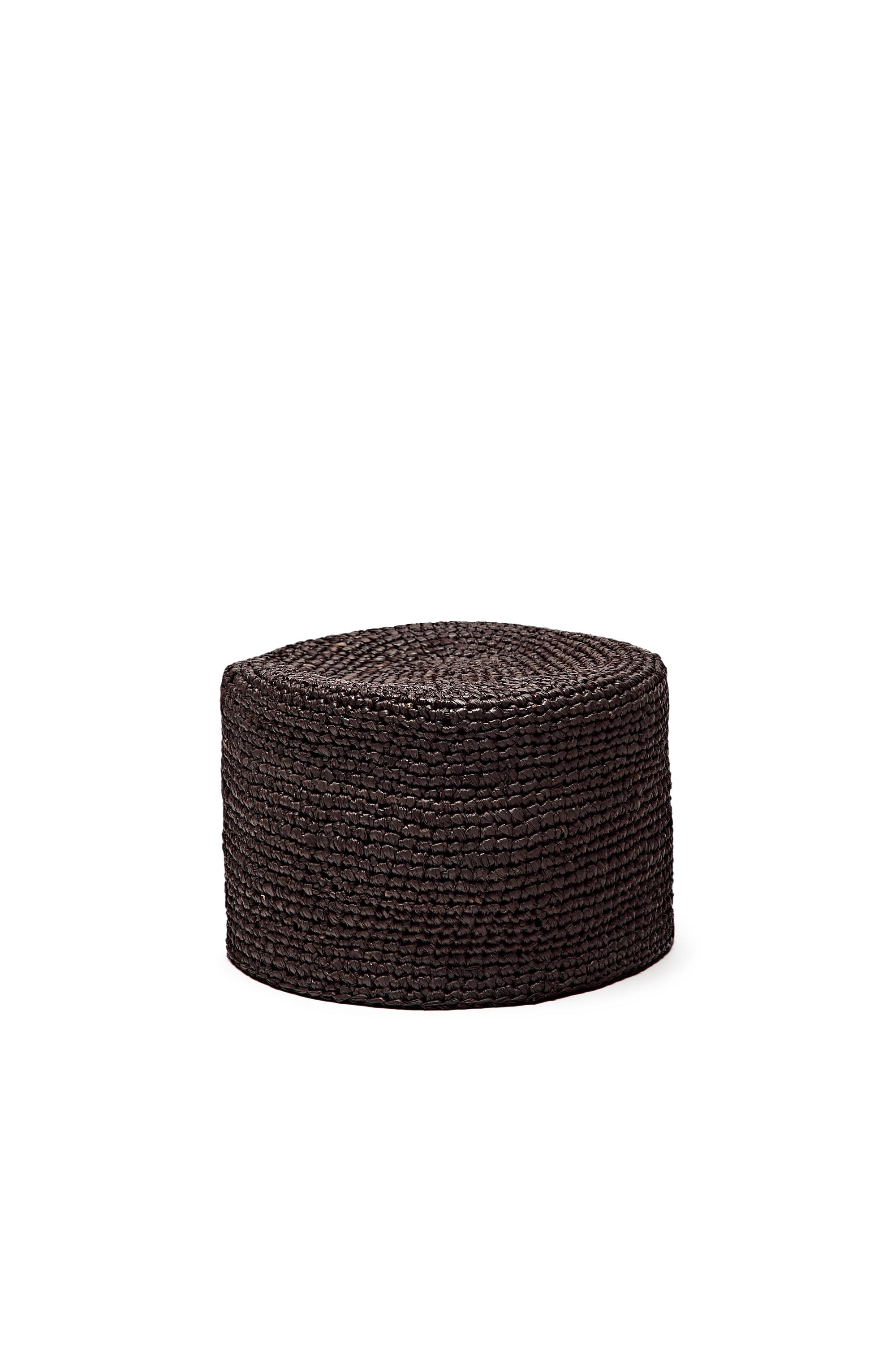 Raffia pillbox hat — OCHRE