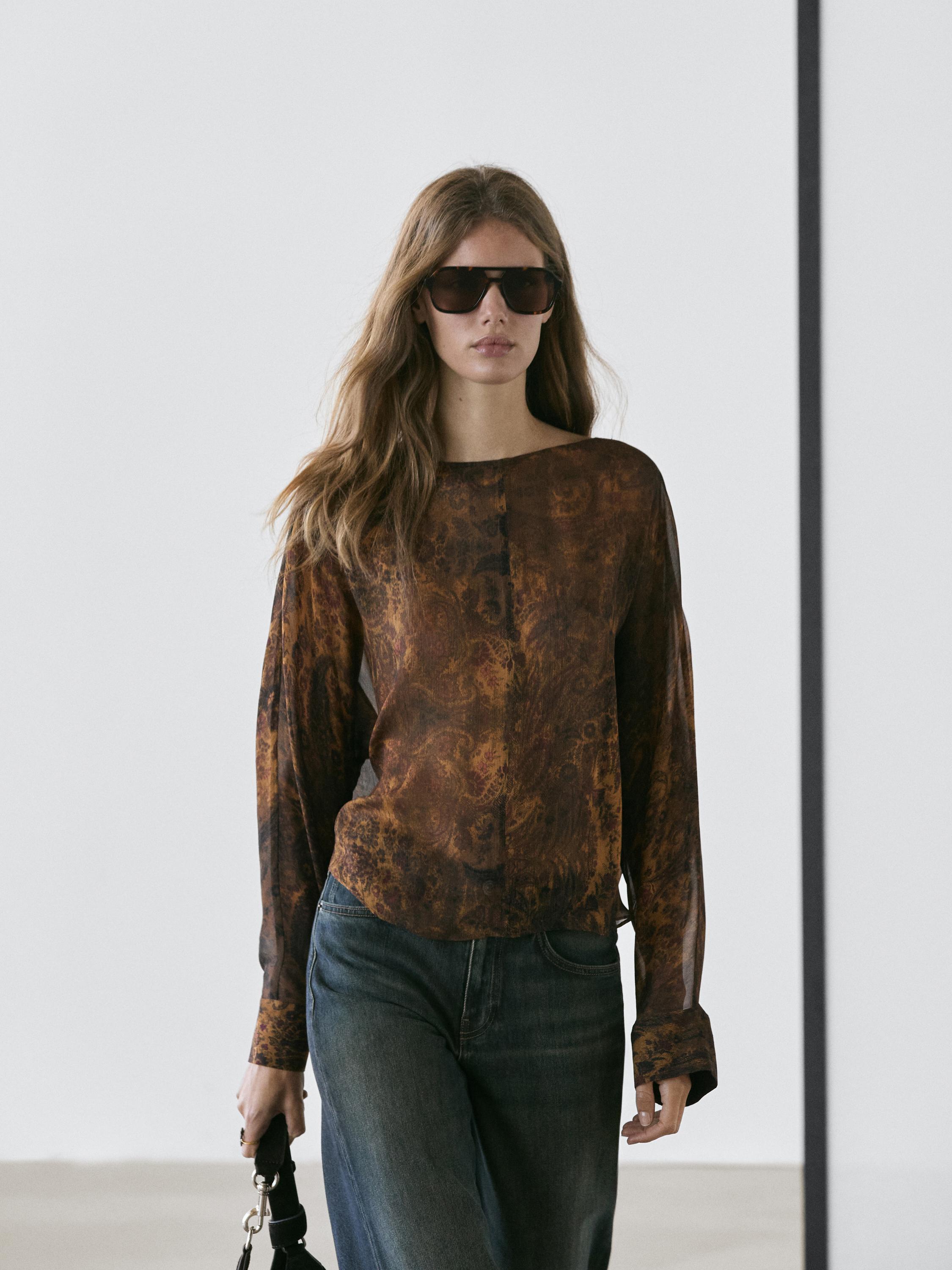 Blouse fluide imprimée
