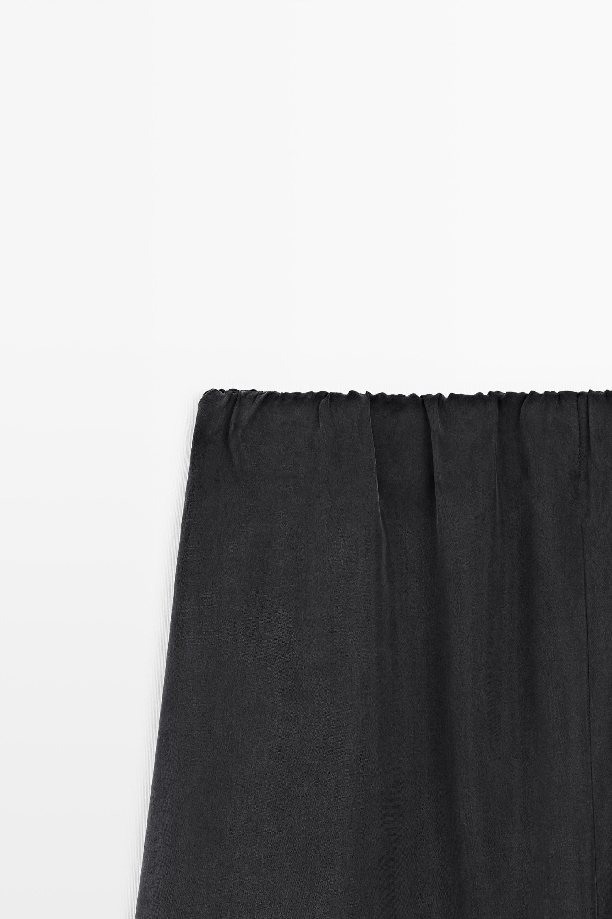 Massimo Dutti Hacim detaylı midi etek görsel 7