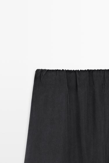 Voluminous midi skirt — GREY 9