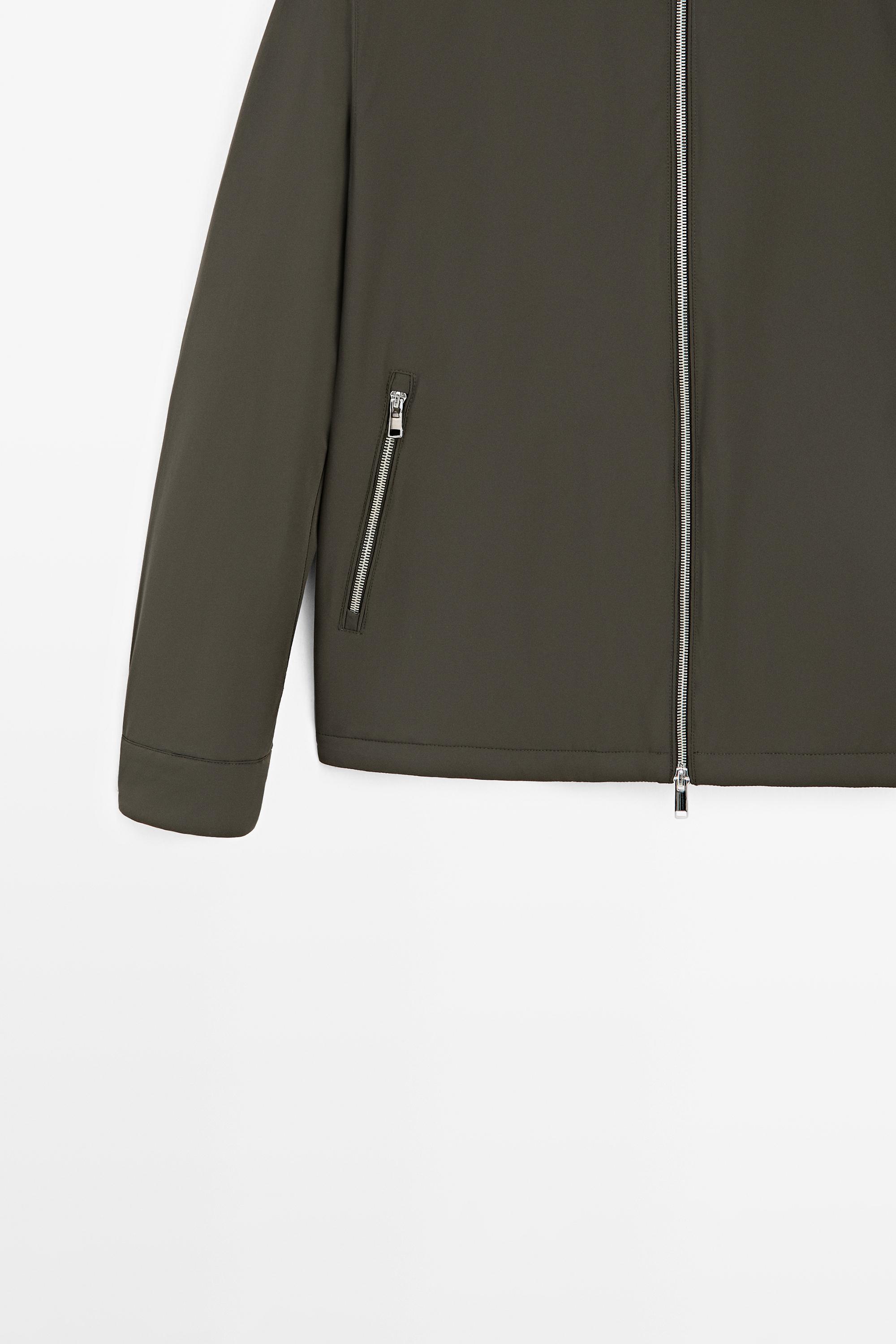 Short jacket with pocket details — KHAKI