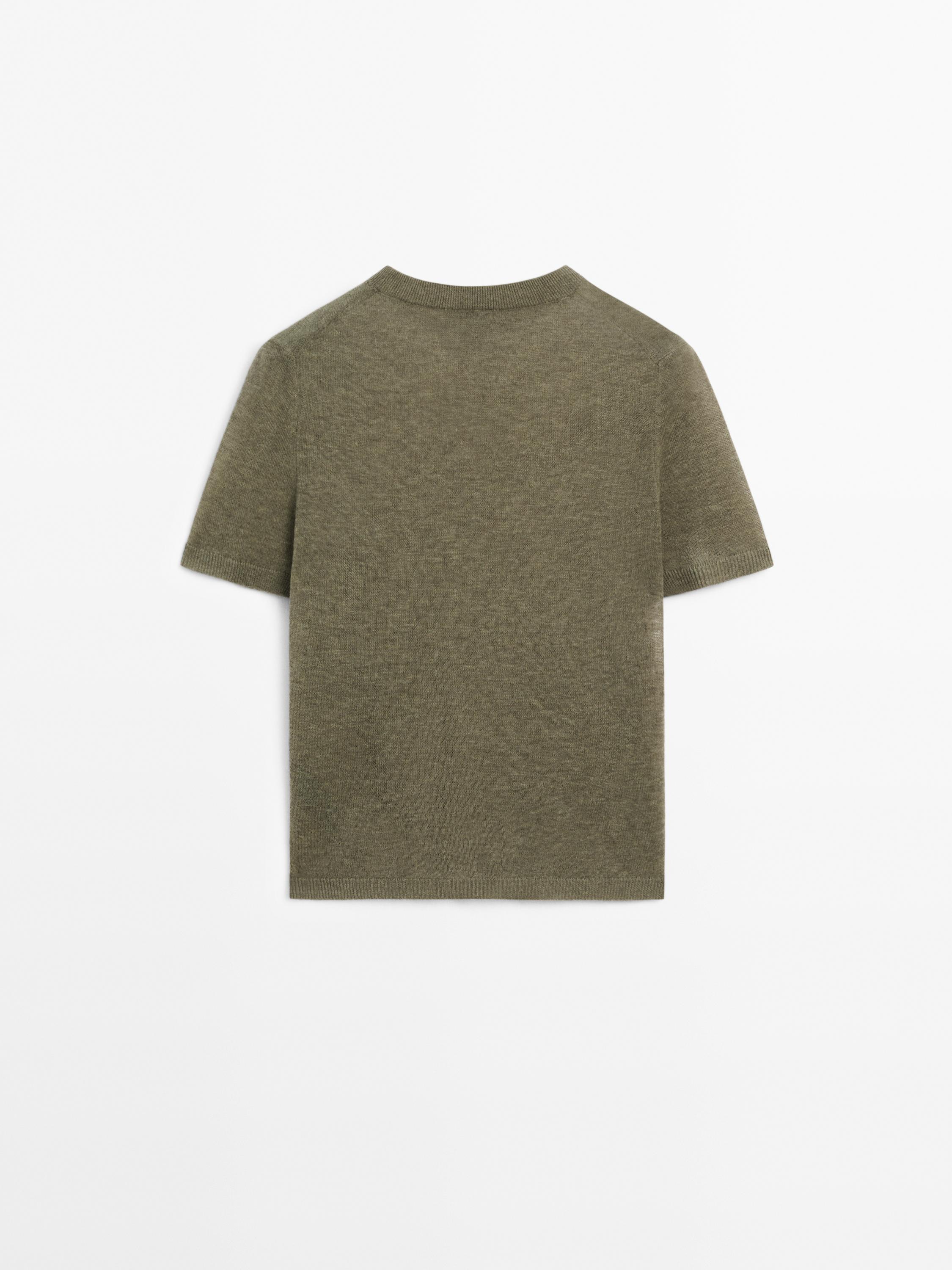 100% wool cutwork T-shirt