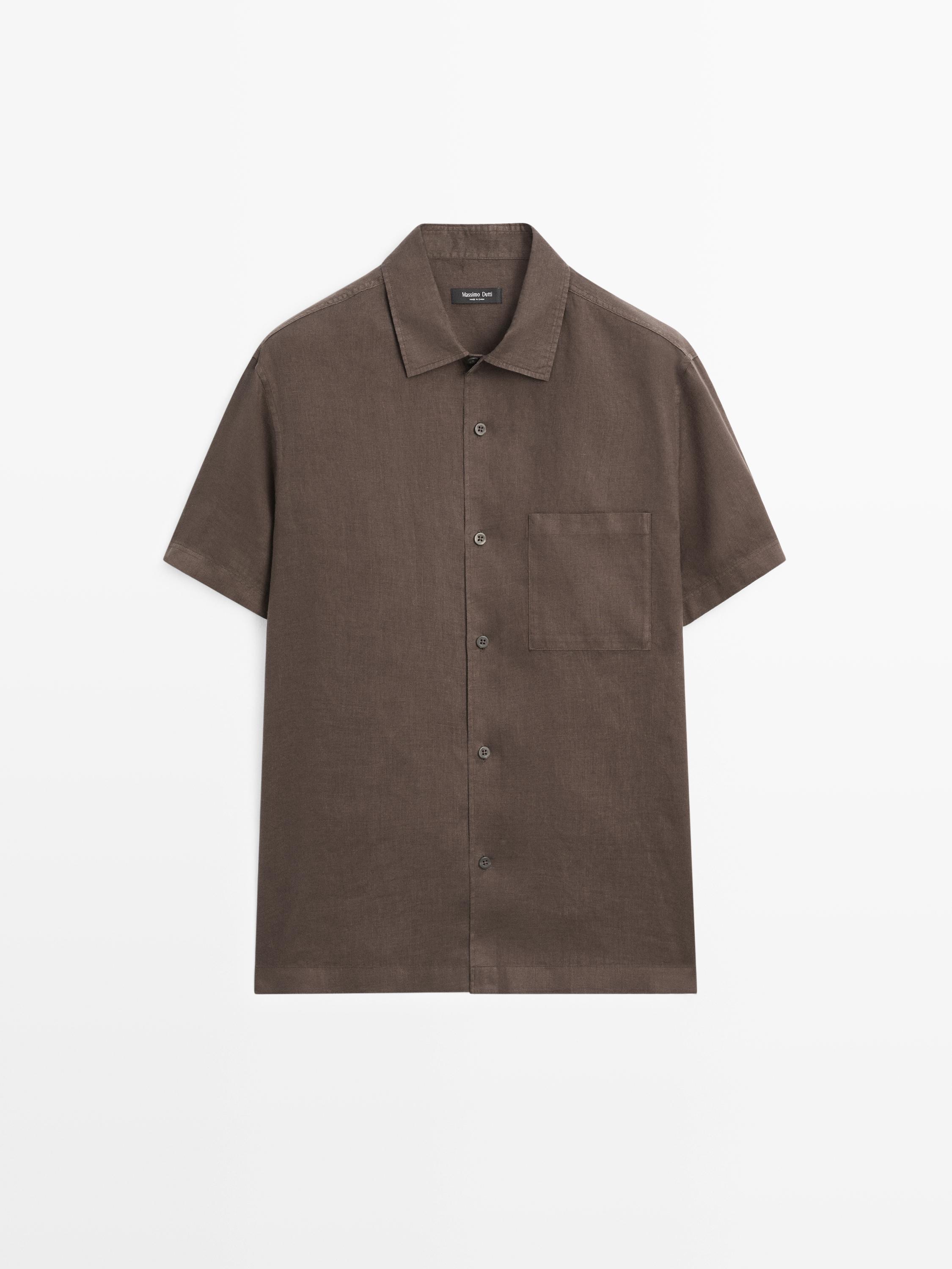 Camisa regular fit manga corta