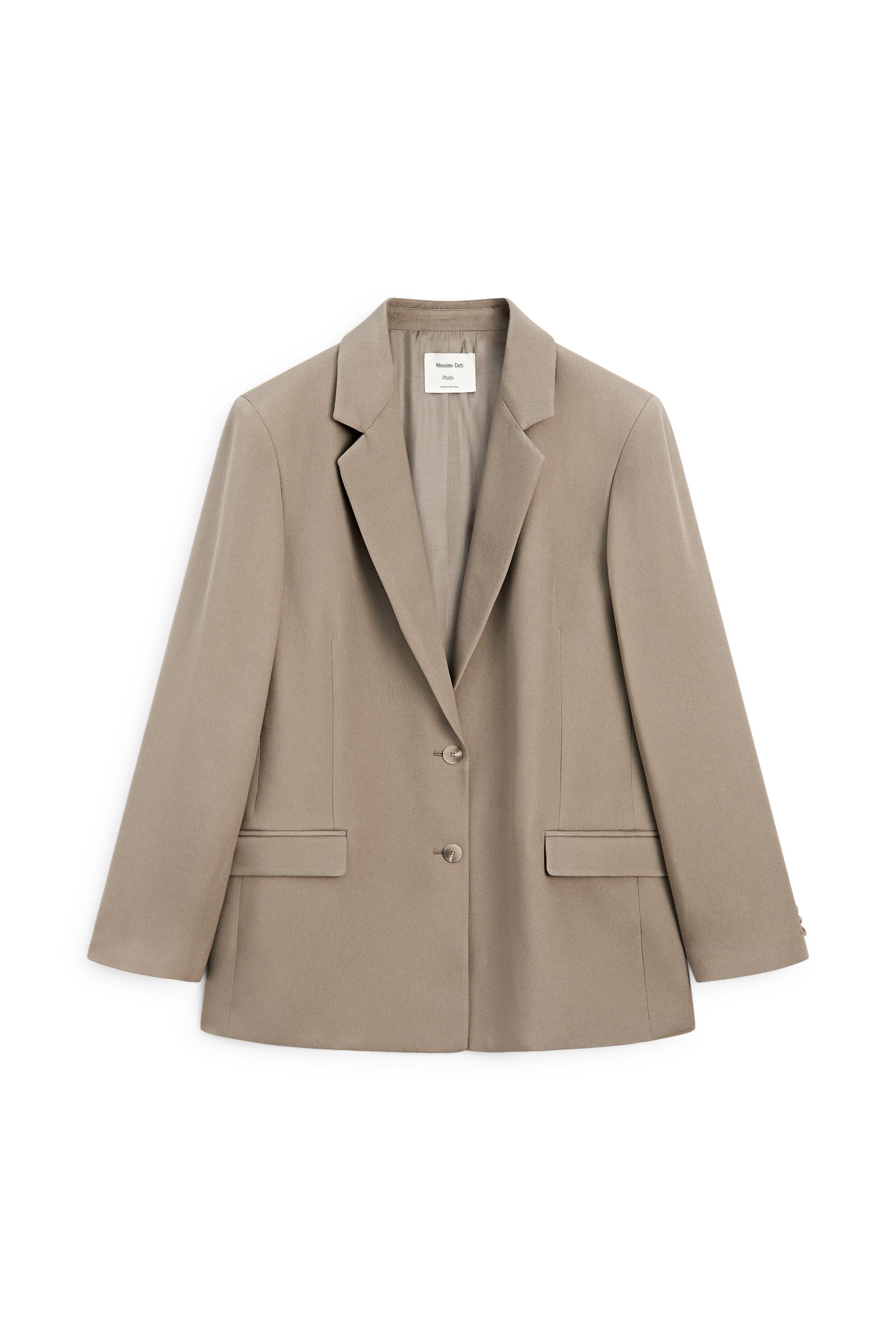 Fluid blazer - STUDIO — STONE