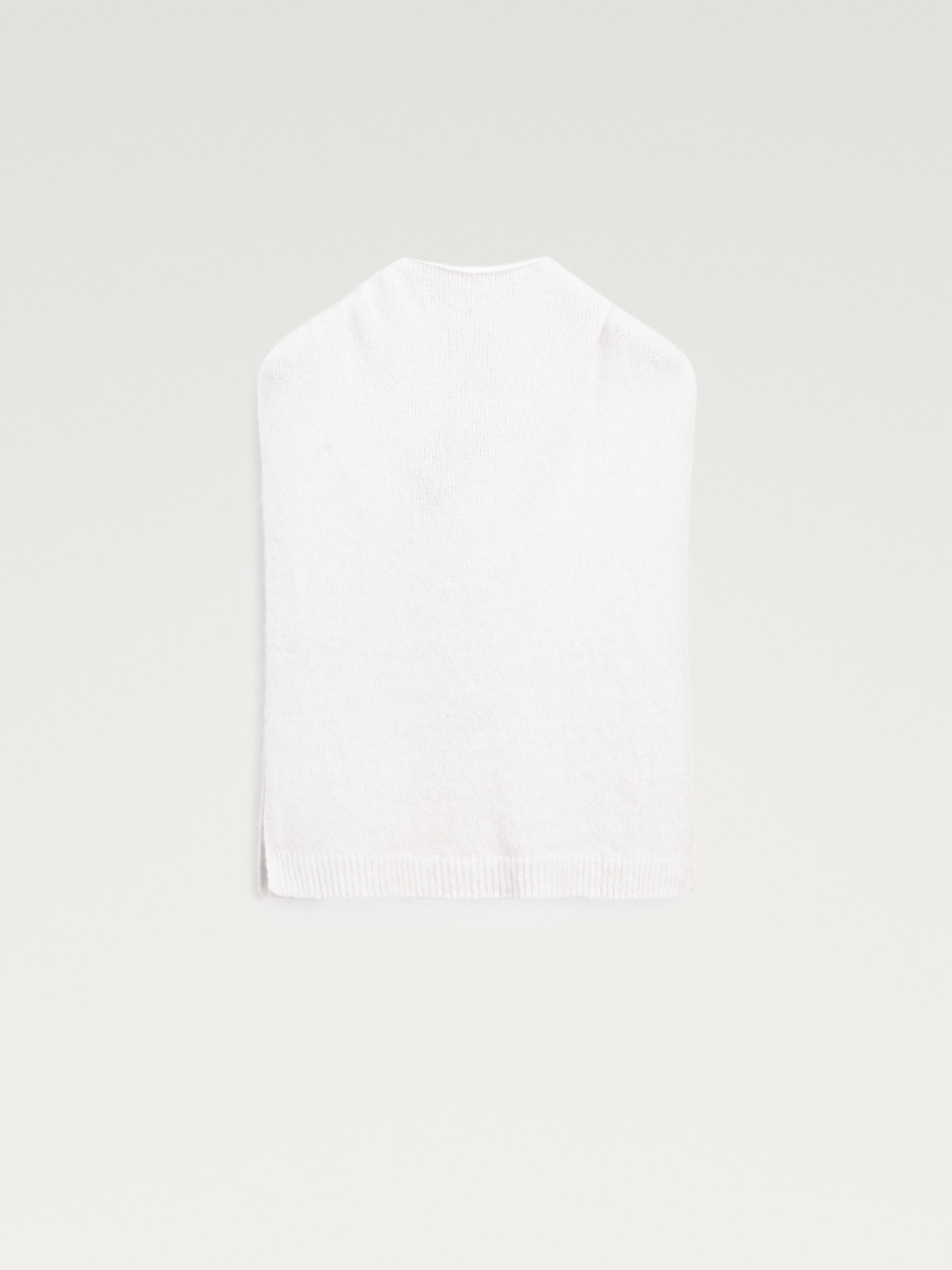 Hooded alpaca blend bib