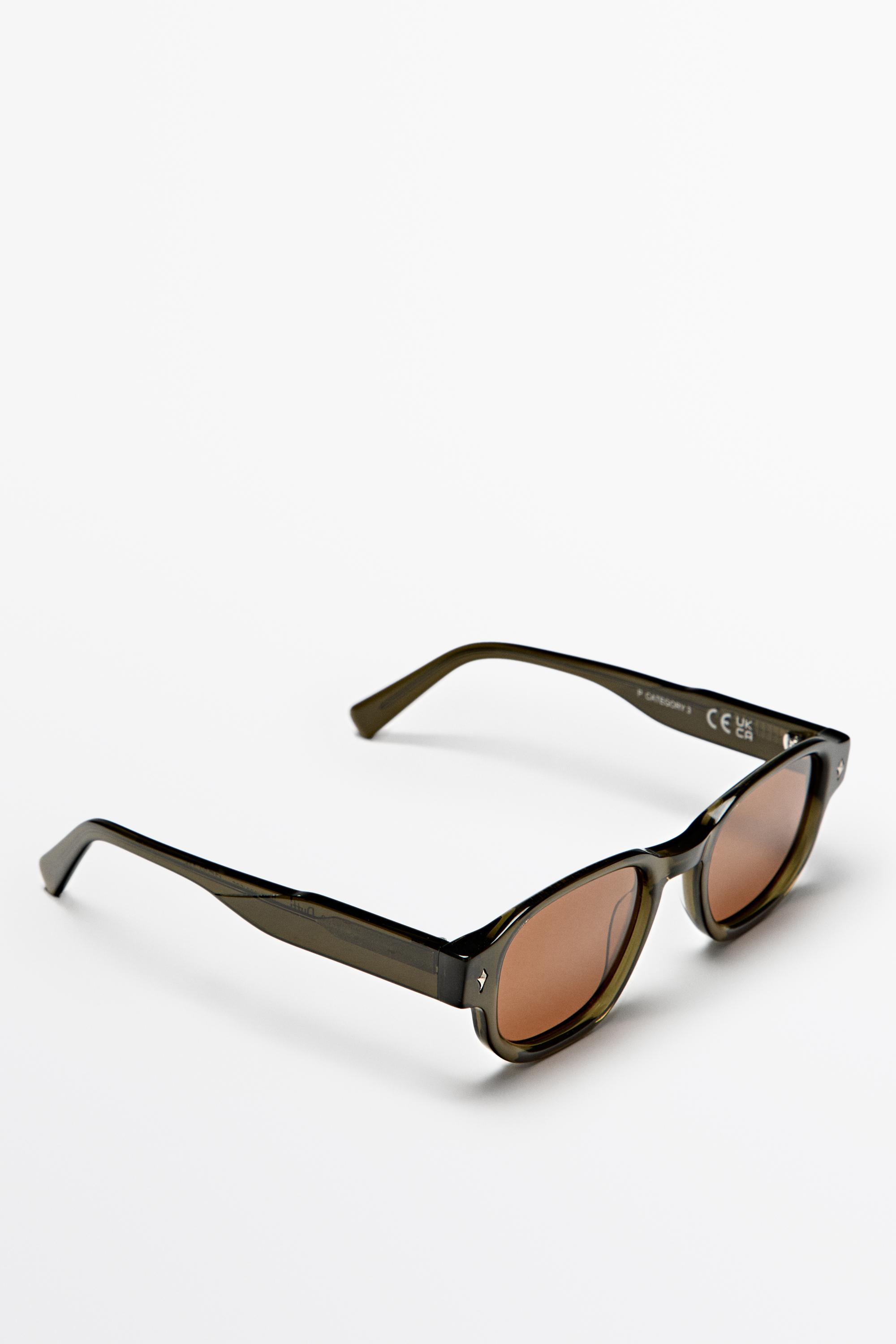 Geometric sunglasses — KHAKI