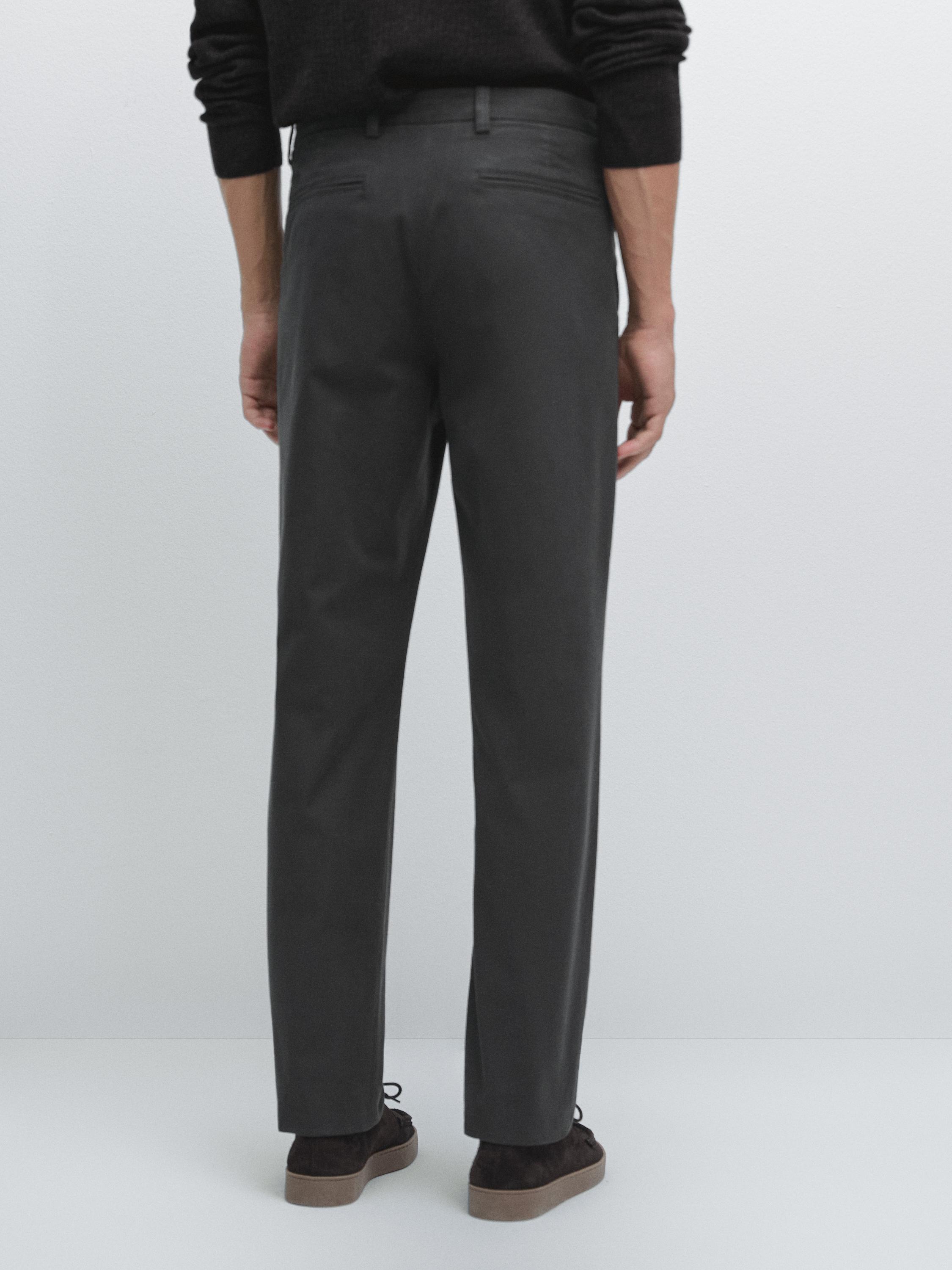 Strukturierte Slim-Fit-Hose