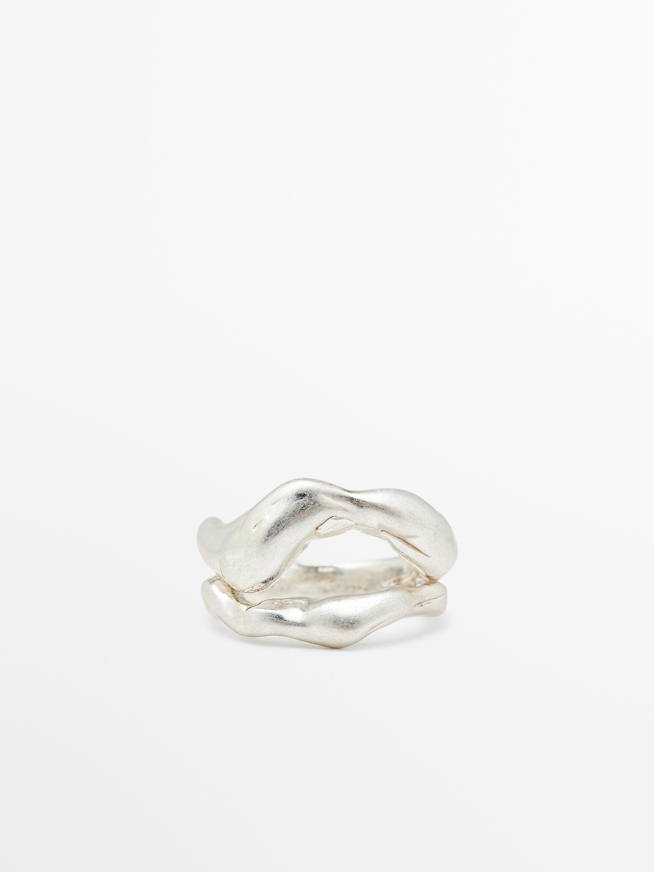 Abstract metal ring