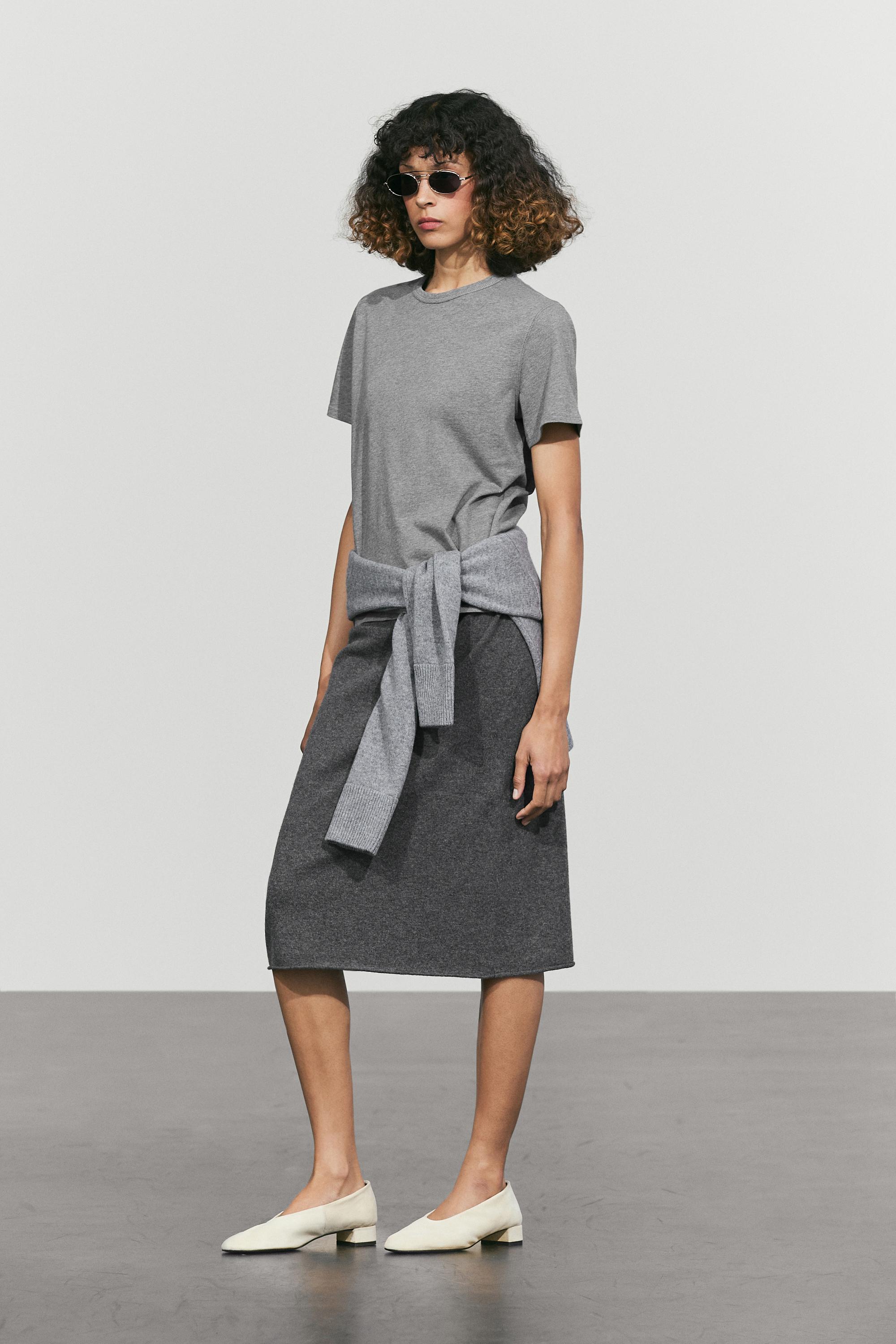 100% cotton short sleeve T-shirt — GREY