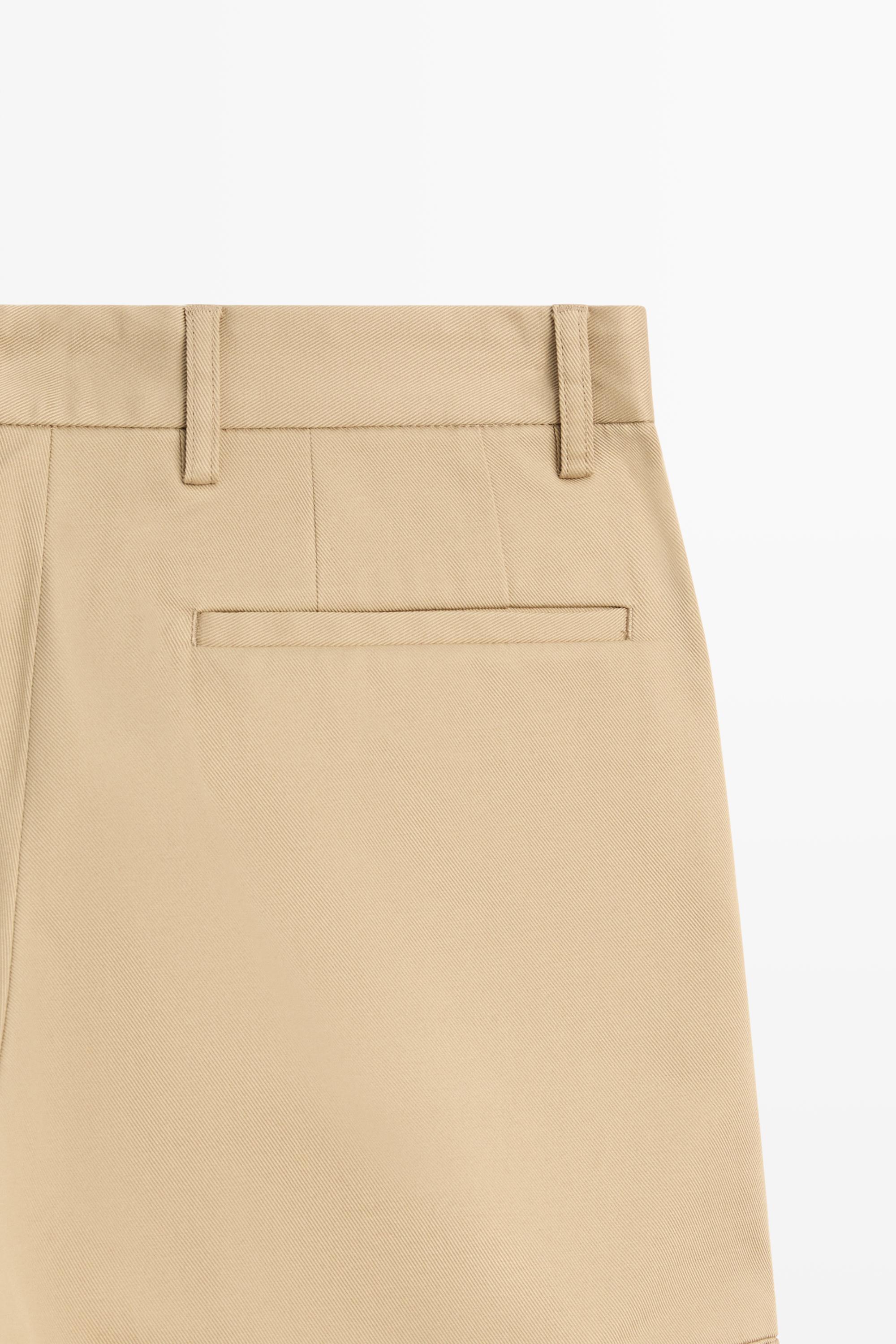 Cotton blend straight-leg pants — OCHRE