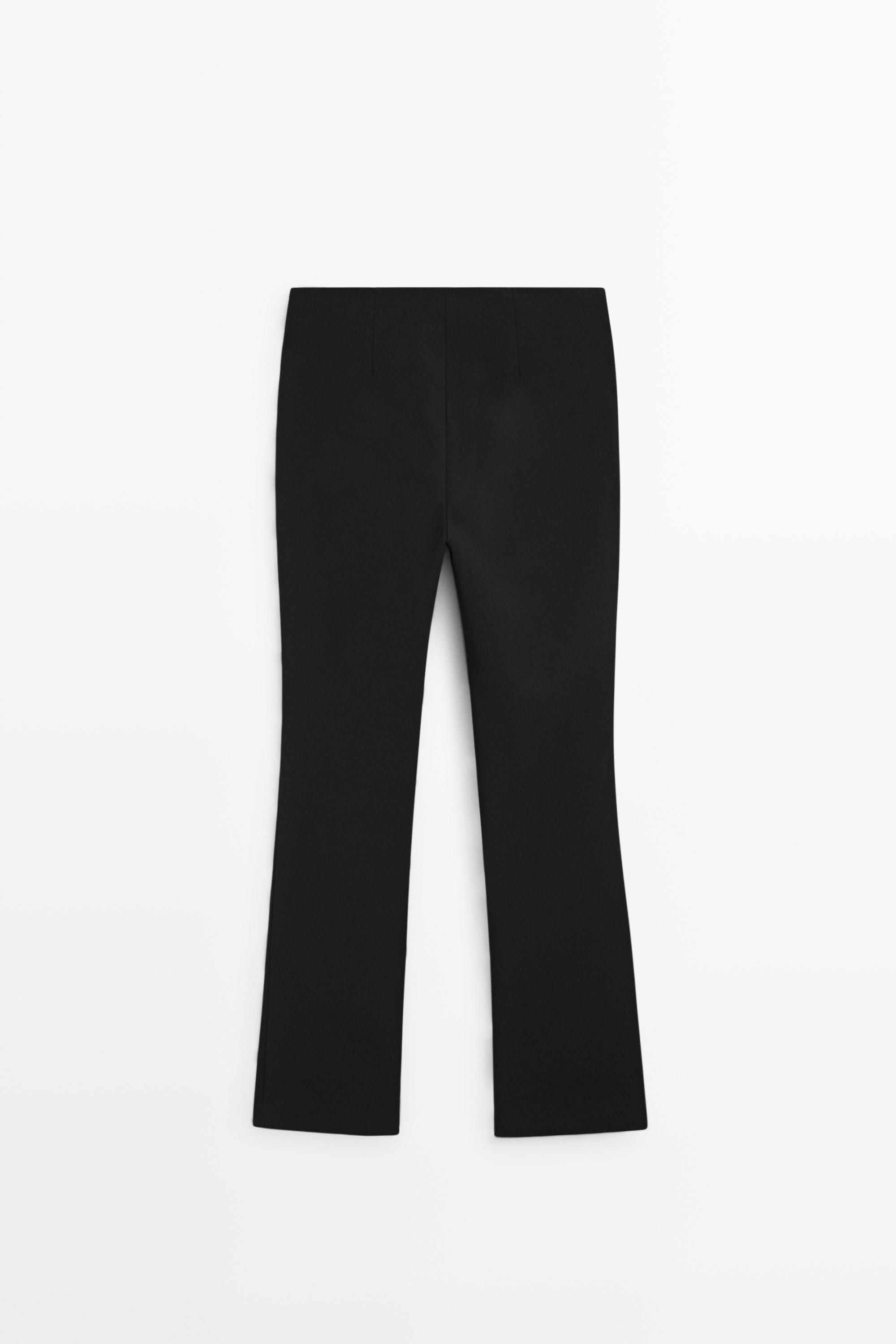 Technical flare fit pants — BLACK