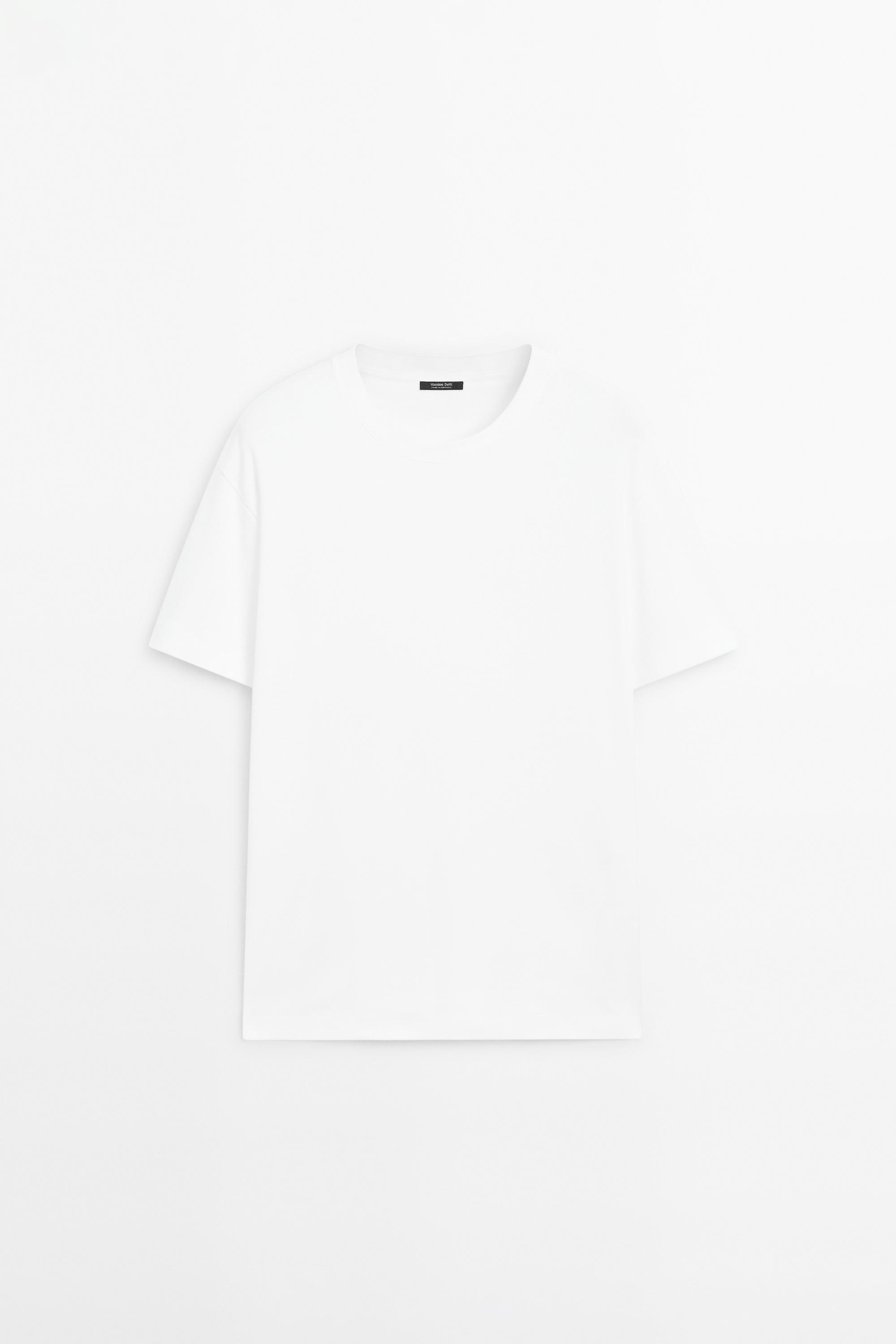 100% cotton short sleeve T-shirt — WHITE