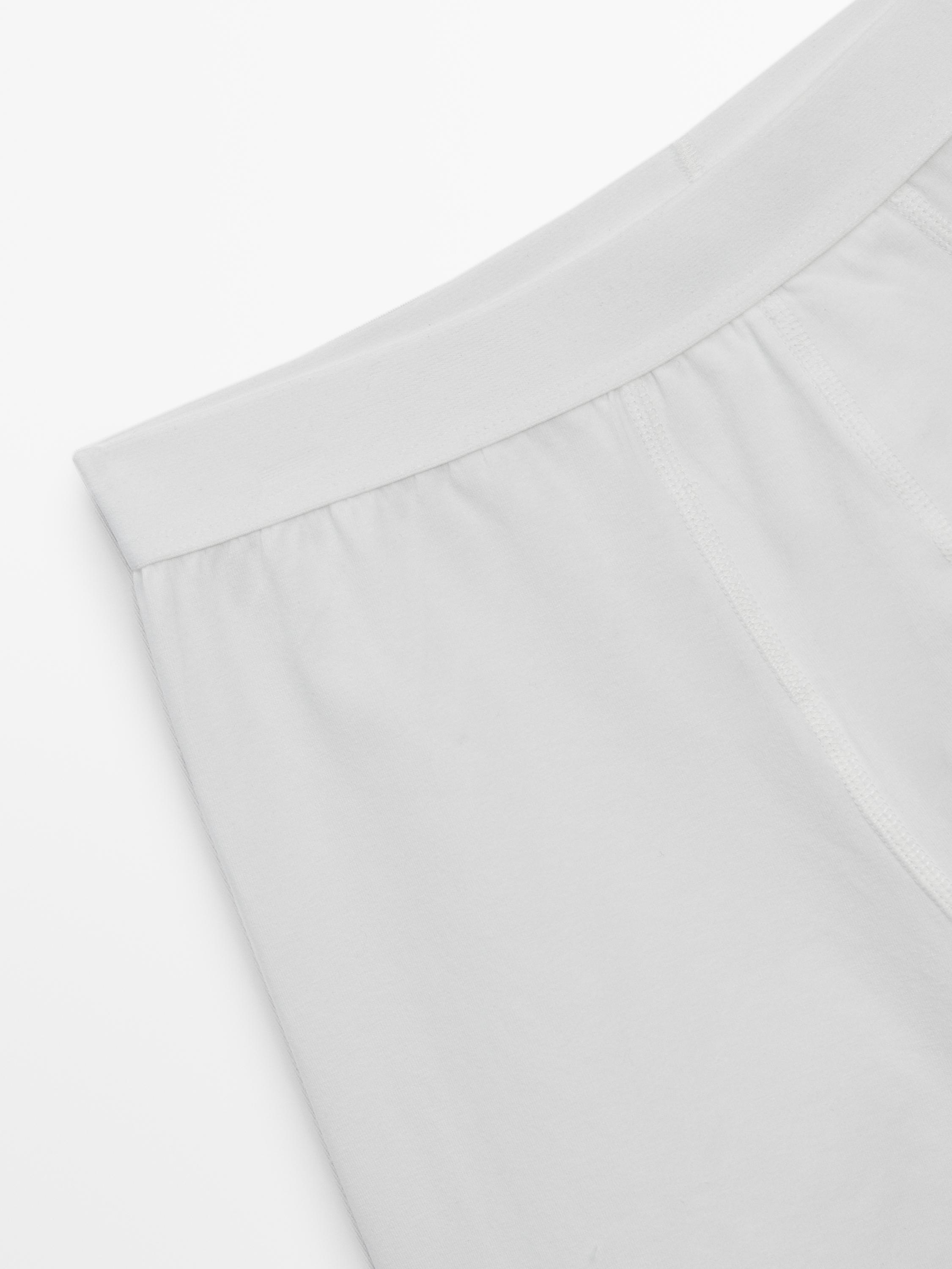 Plain cotton blend boxers