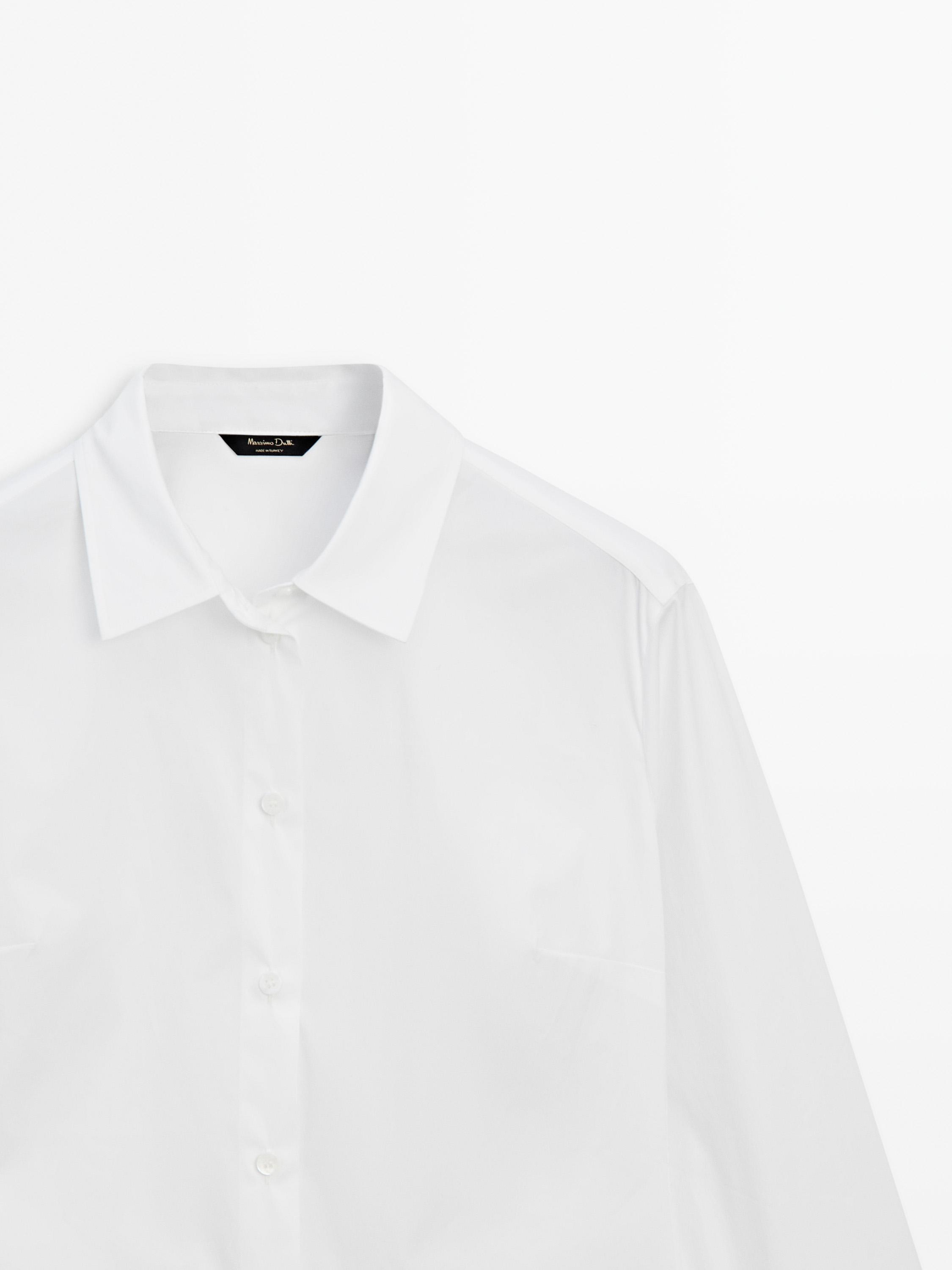 Stretch cotton blend shirt