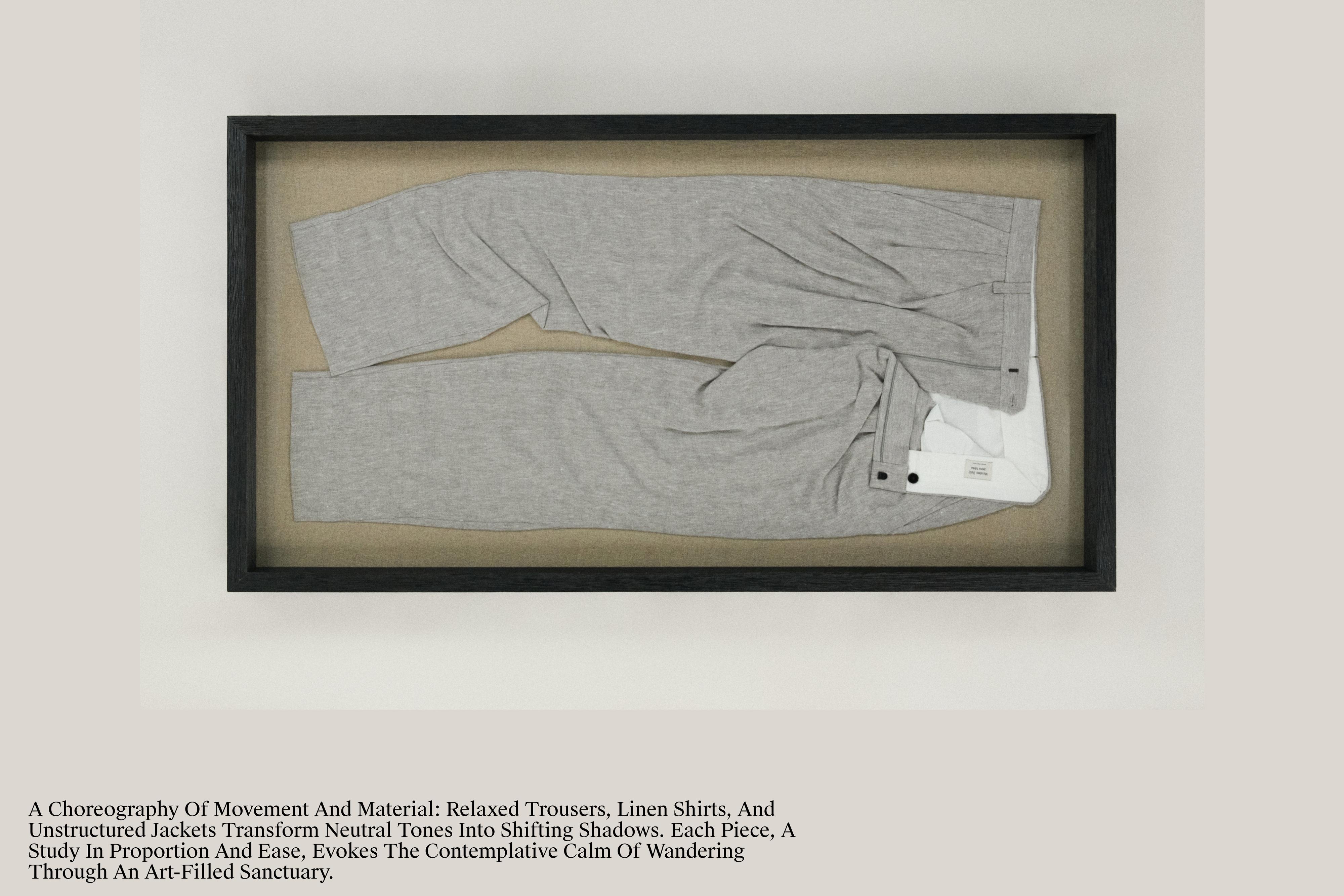 Total look linen trousers - LIMITED EDITION — PEARL GREY