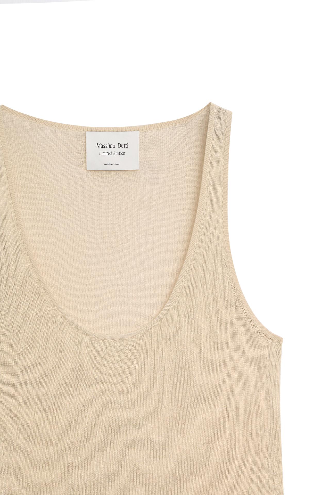 Flowing silk top - LIMITED EDITION — SAND