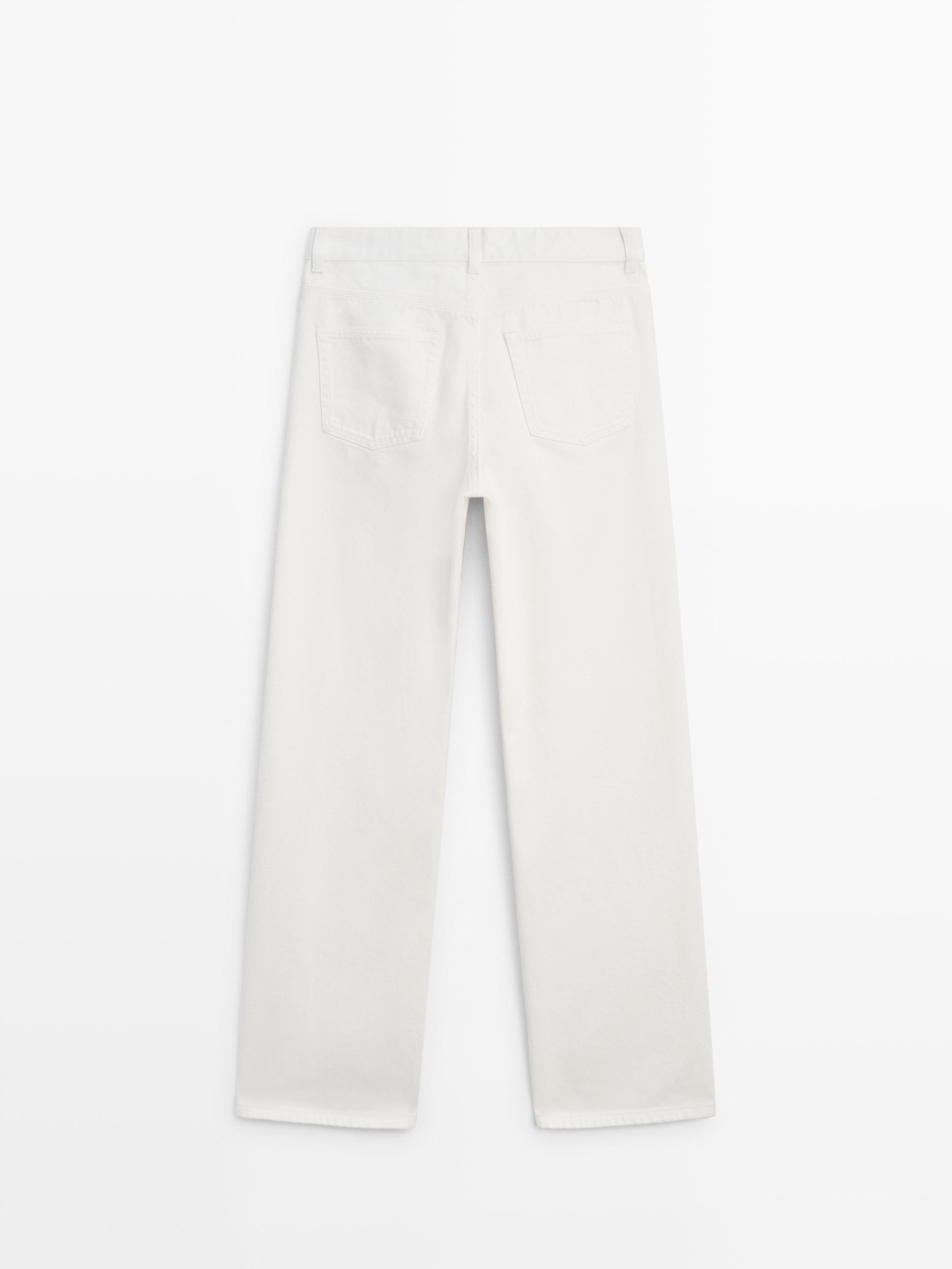 Jeans relaxed fit tiro medio