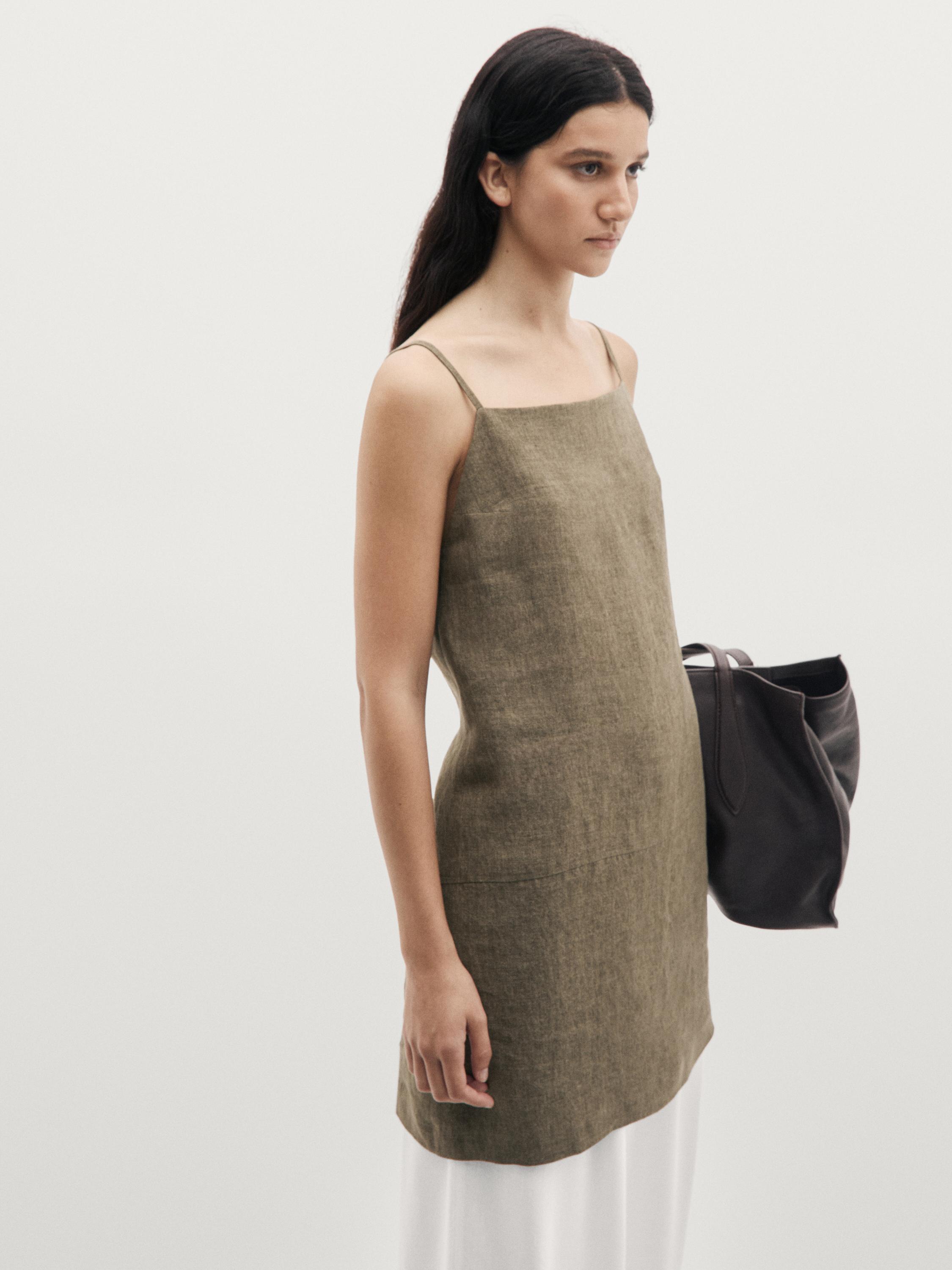 massimo dutti dress linen nini_ced on LTK