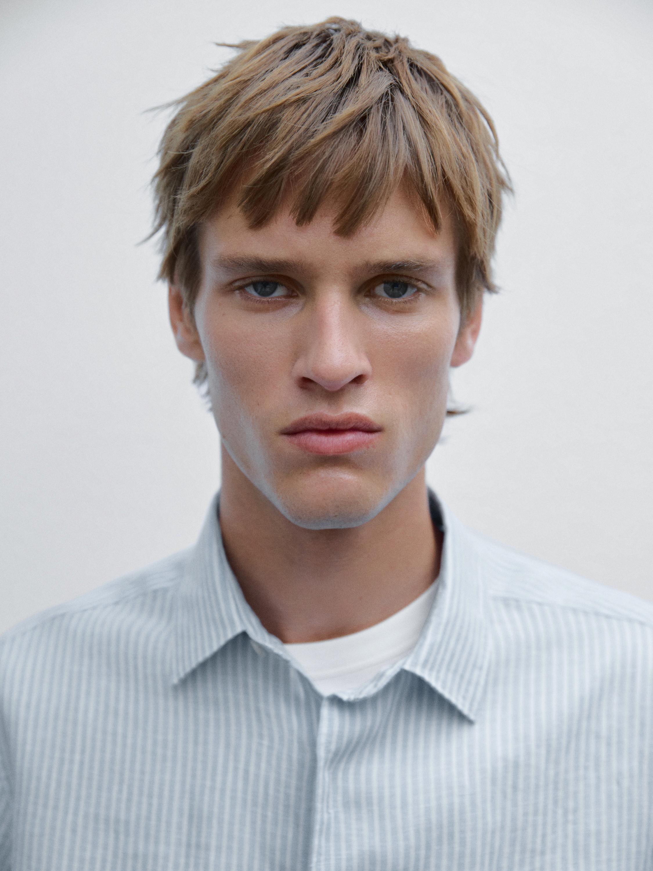 100% linen regular fit shirt