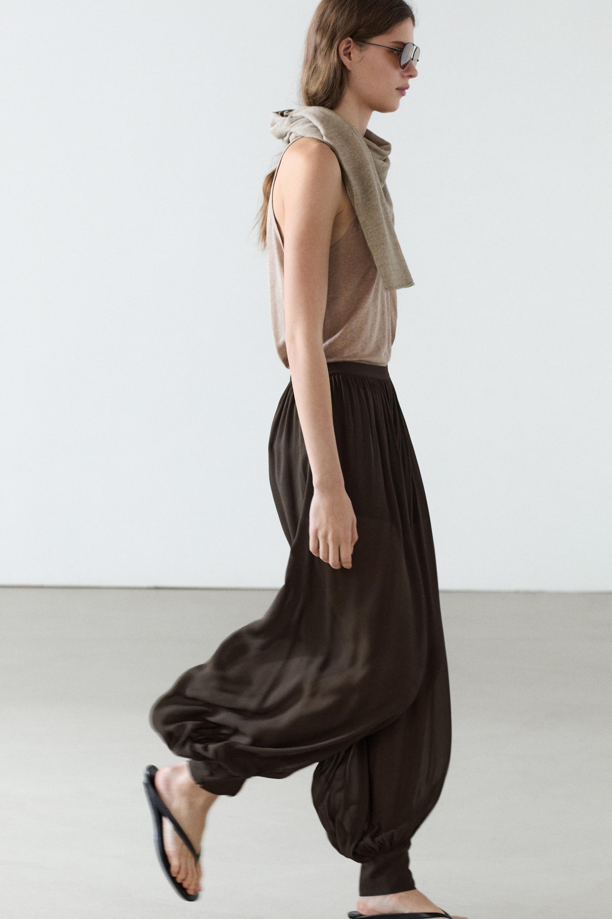 100% linen strappy top — STONE