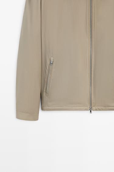 Technical jacket with pocket detail — SAND BROWN 7