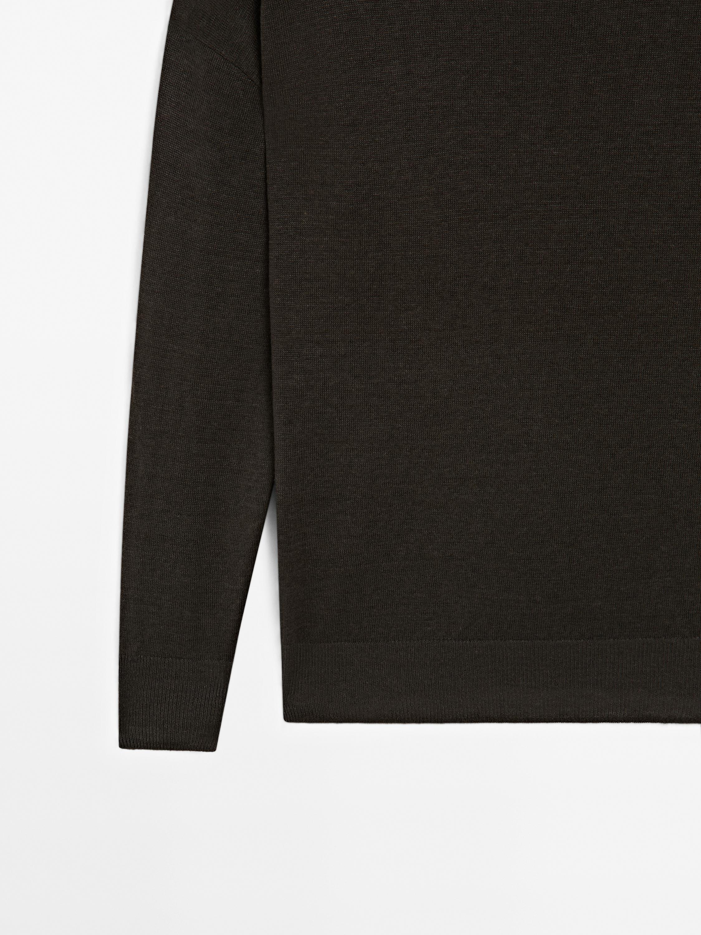 100% linen oversize knit sweater