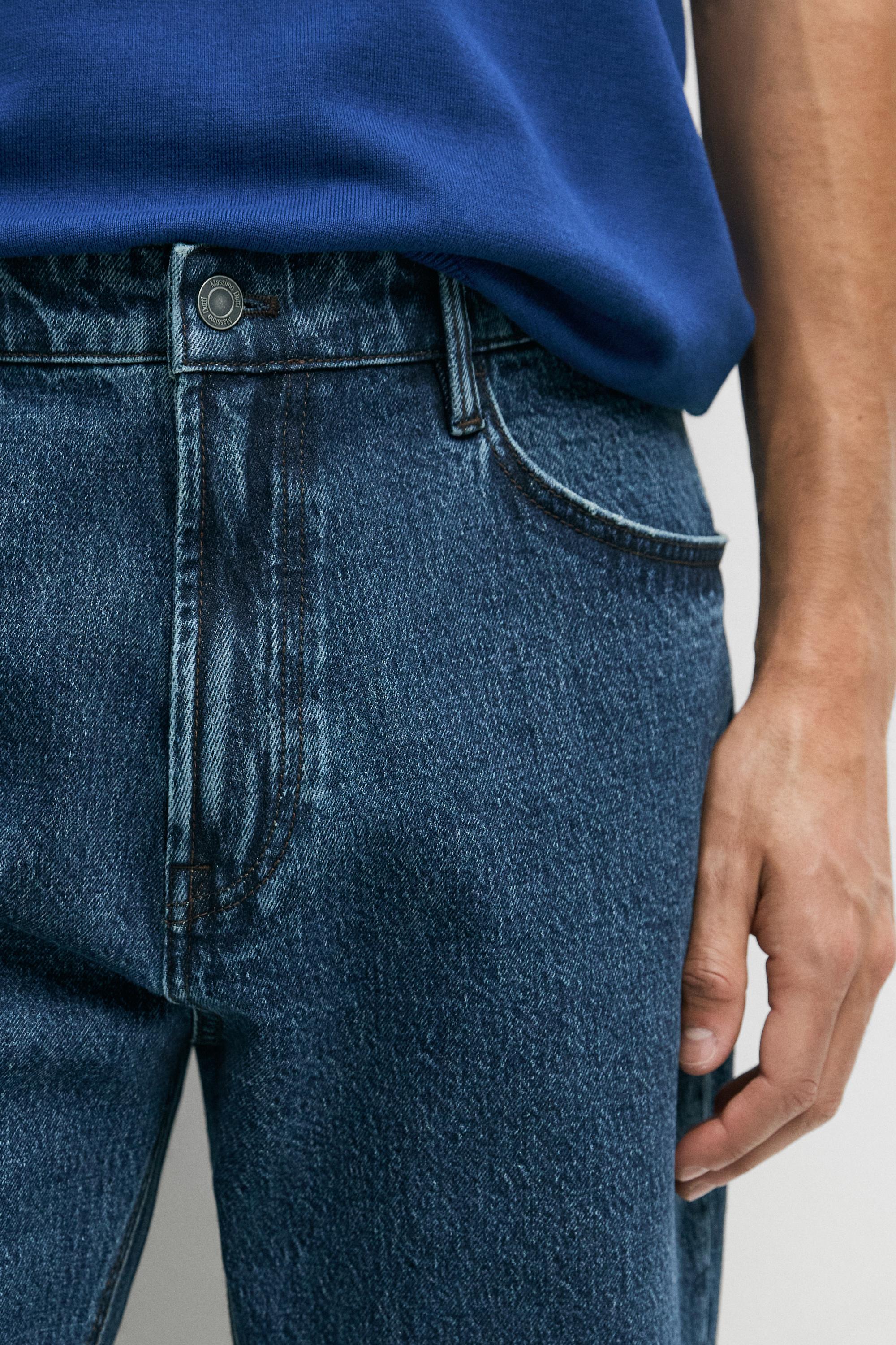 Tapered fit jeans — DEEP BLUE