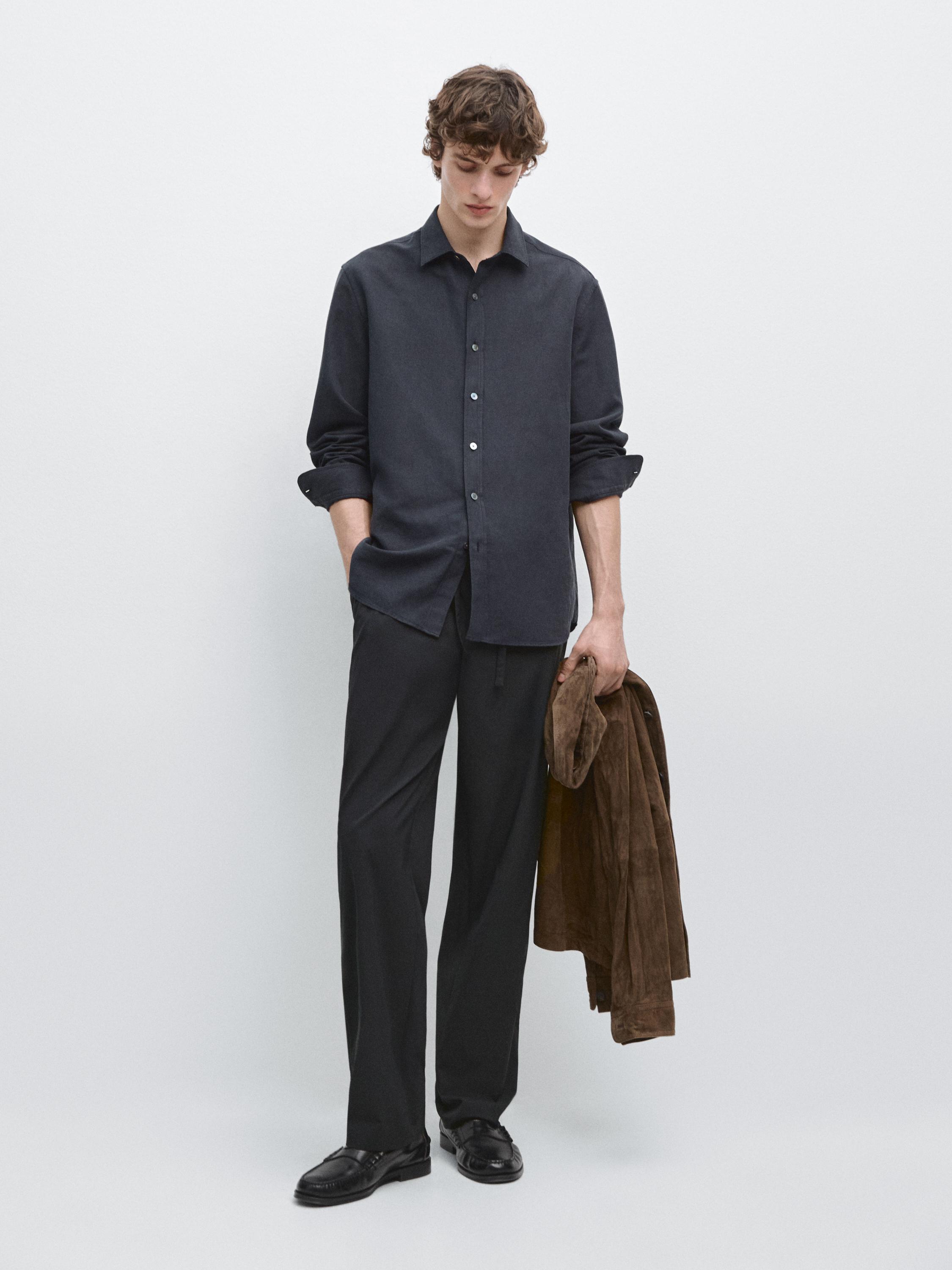 Total look technical trousers — NAVY BLUE