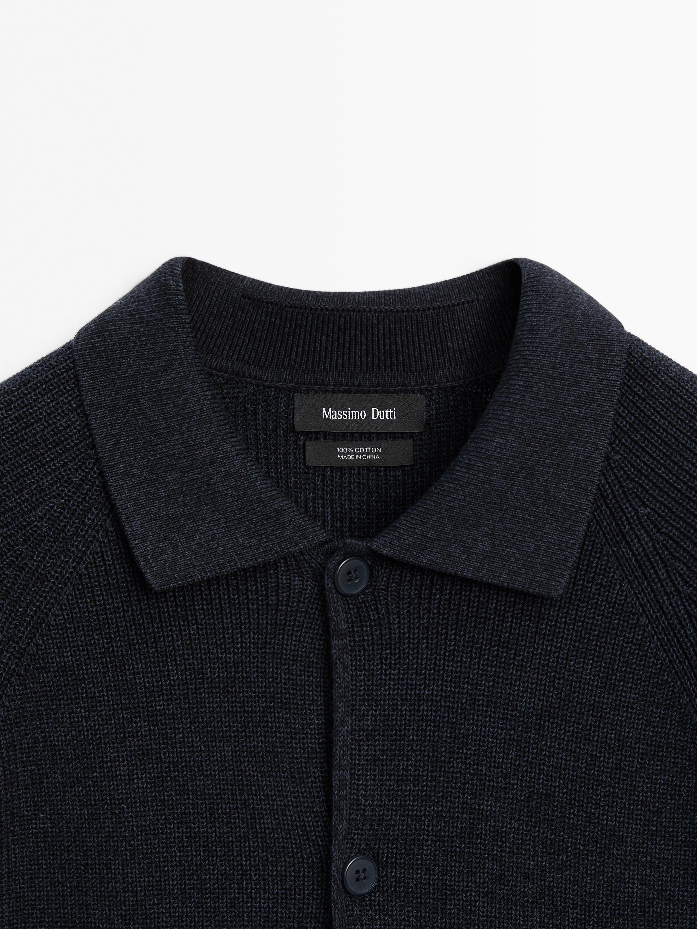 100% cotton knit cardigan
