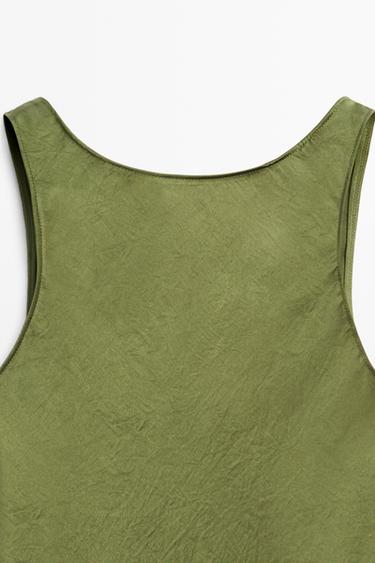 Flowing midi dress — GREEN 4