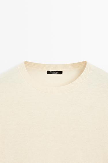 Round neck knit sweater — Vanilla 9