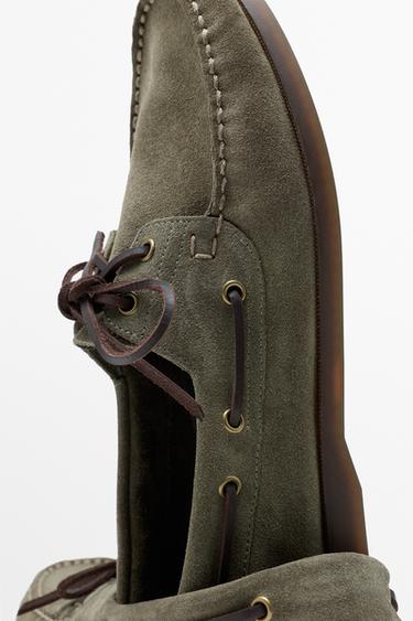 Leather boat shoe — BOTTLE 7