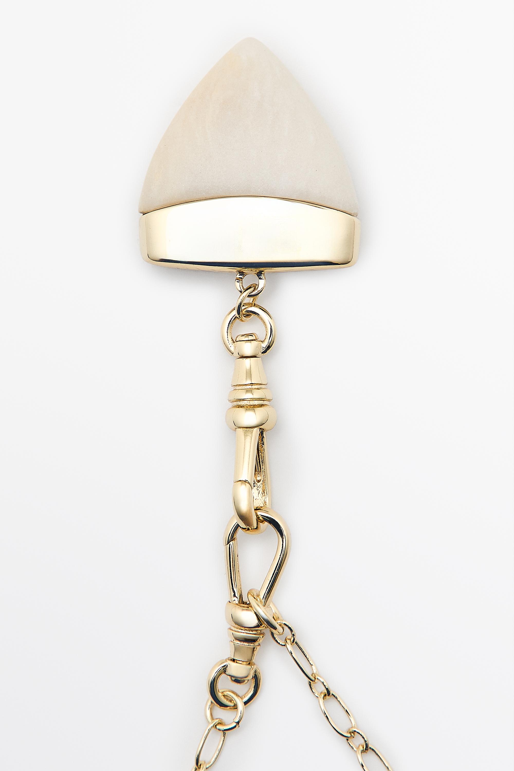 Stone tusk necklace — GOLDEN