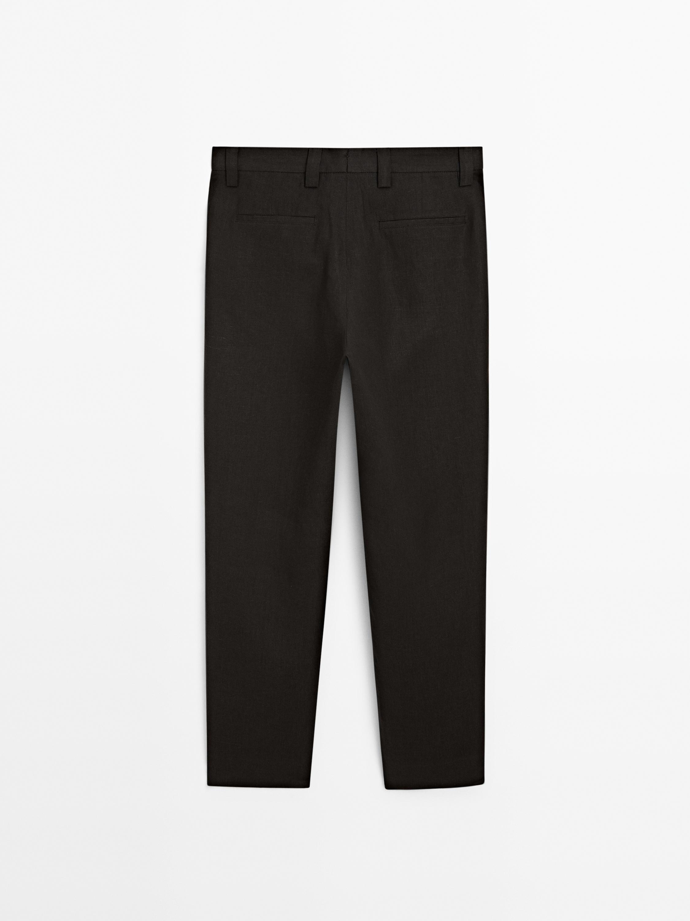 Pantalone od 100% lanenog kepera sa ušicima - Limited Edition
