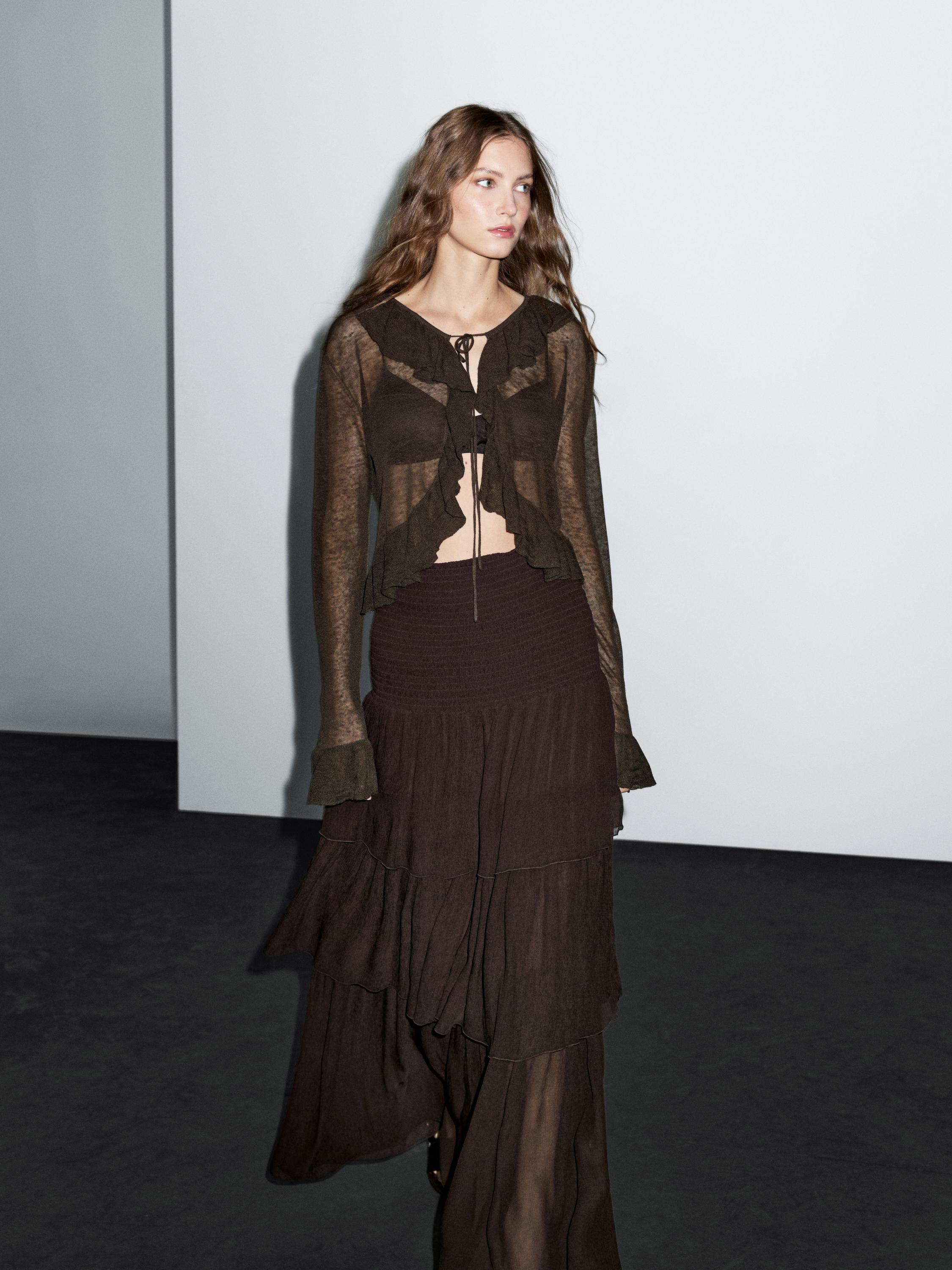 Kardigan ze lněné směsi