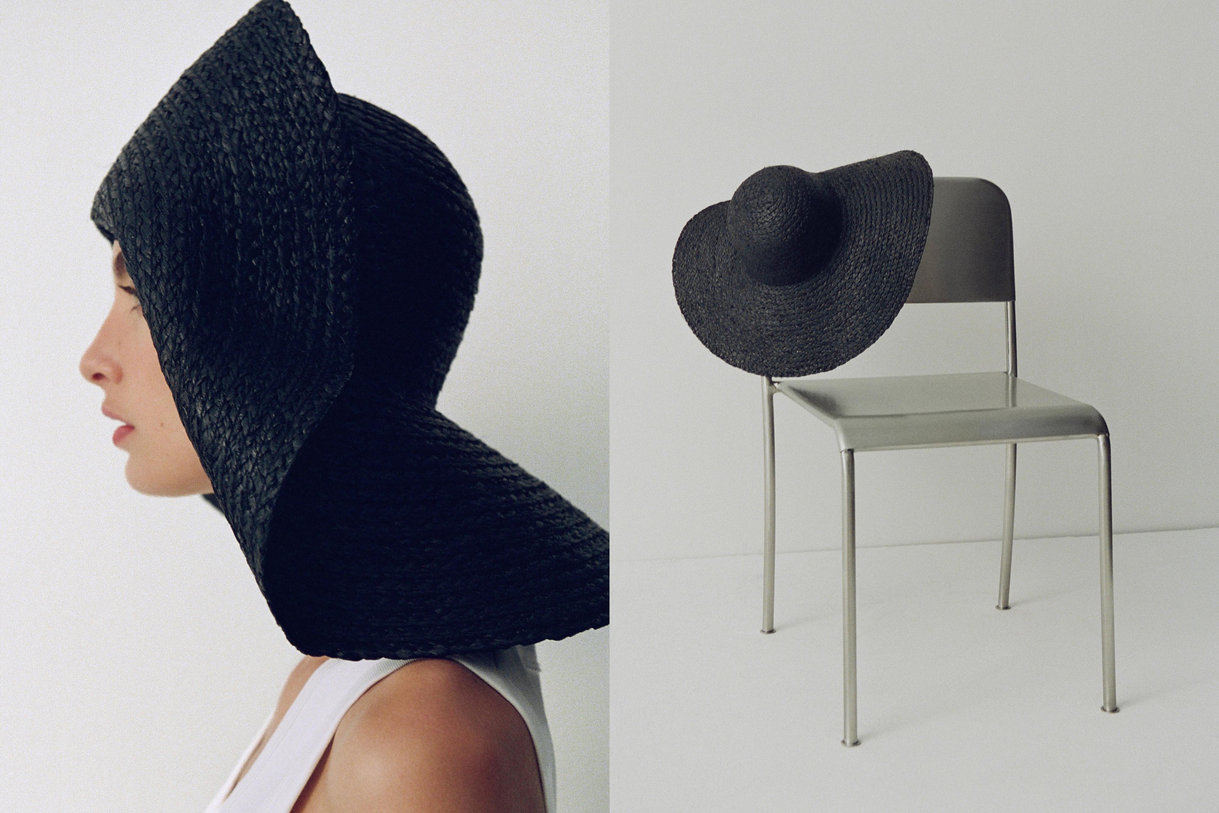 Raffia floppy hat
