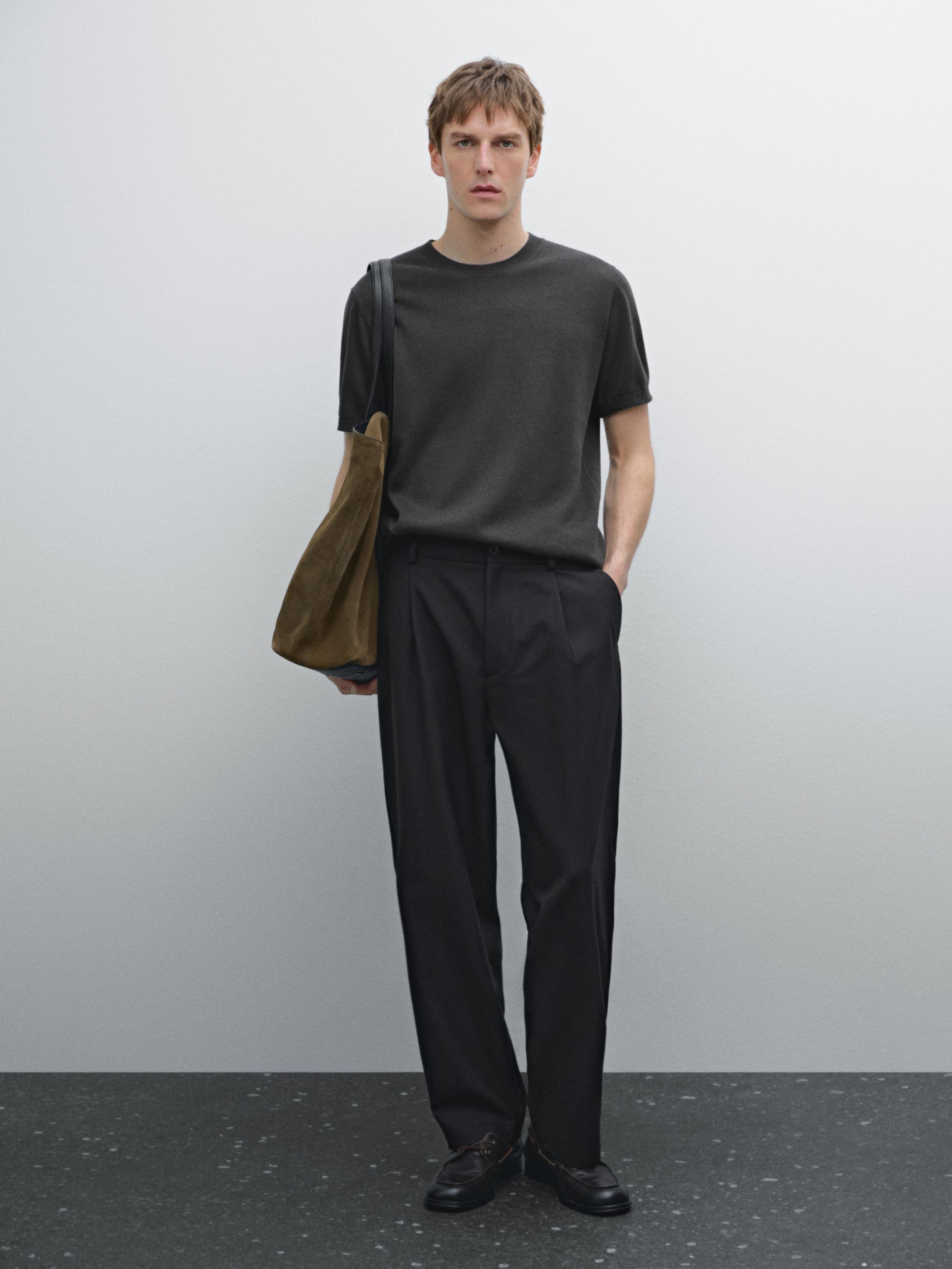 Jersey punto cuello redondo