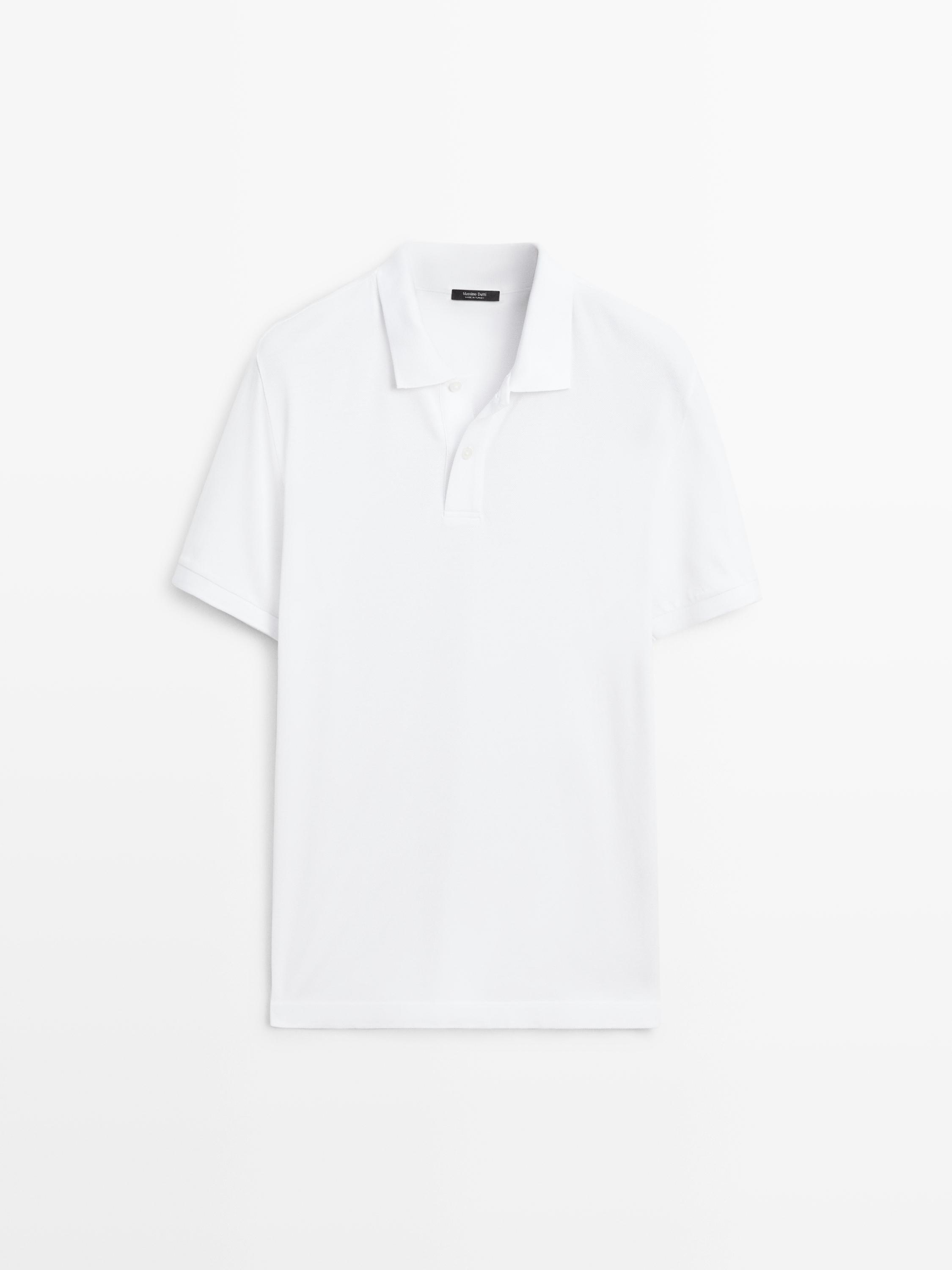 Polo micro estructura algodón