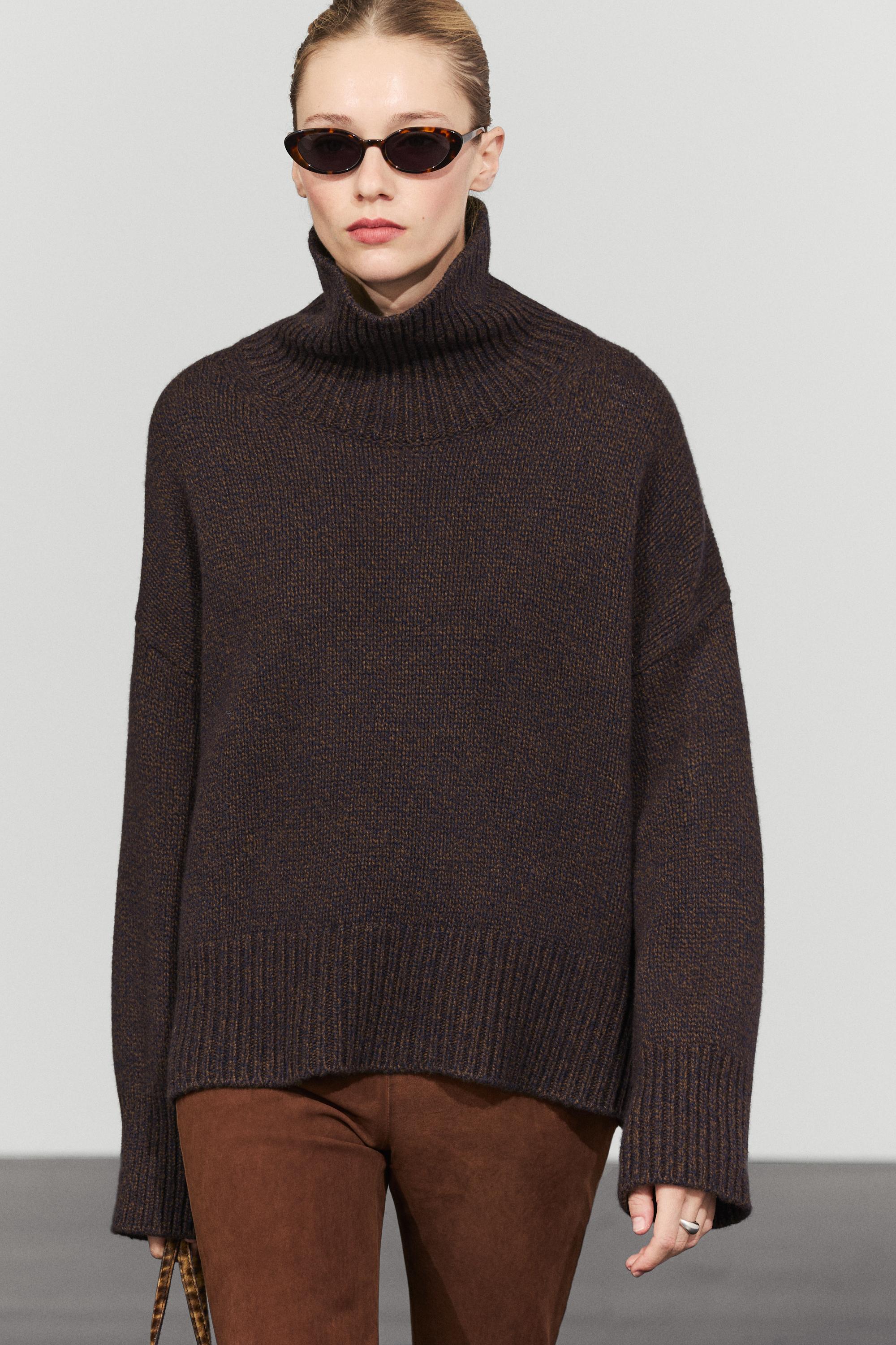 100% wool oversize knit sweater