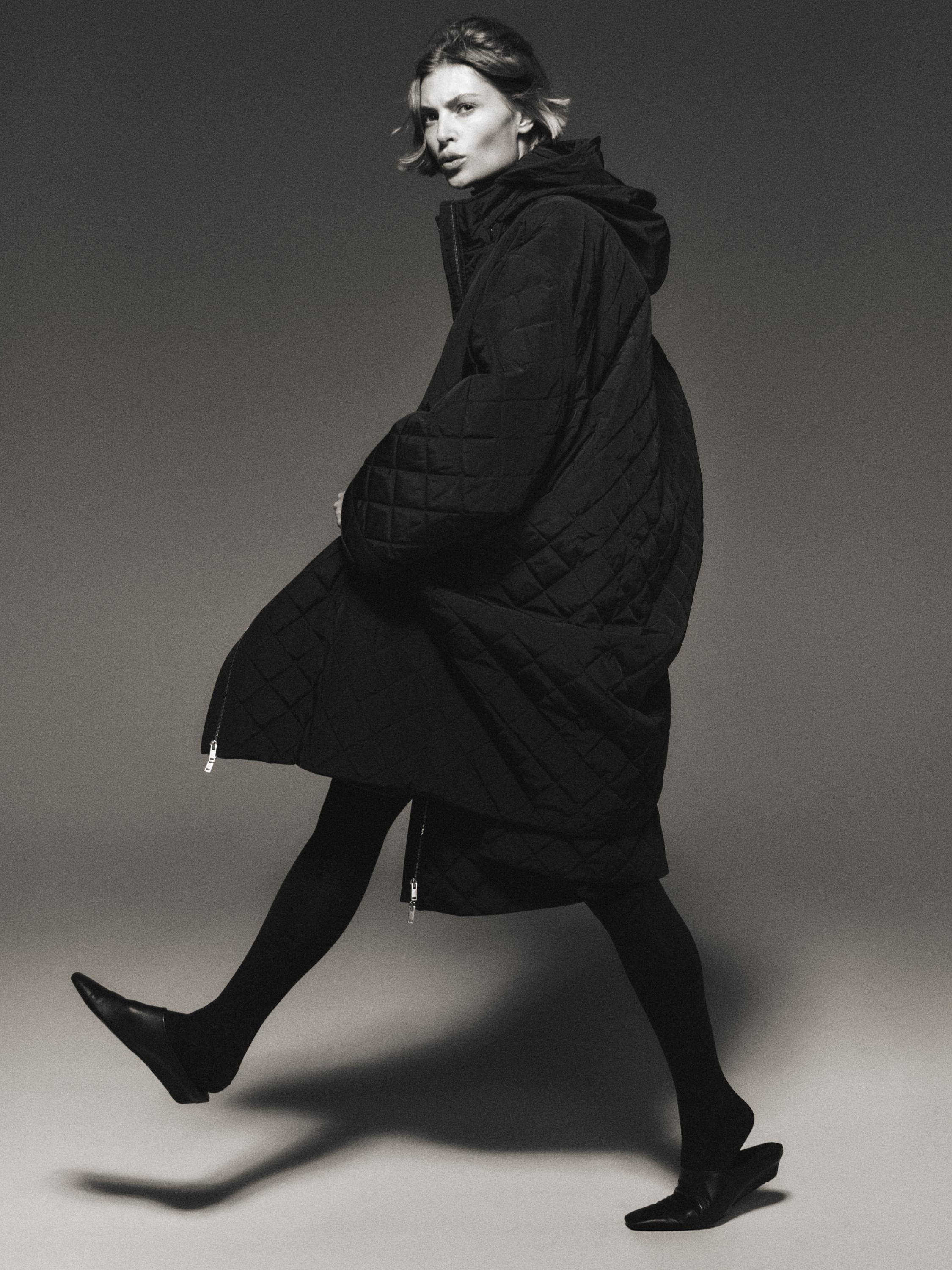 Parka longue matelassée oversize déperlante