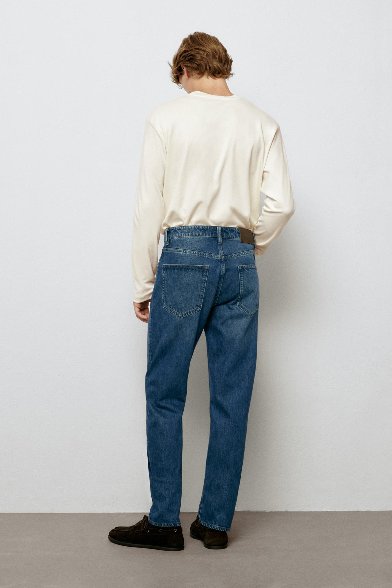 Tapered fit jeans — DARK BLUE