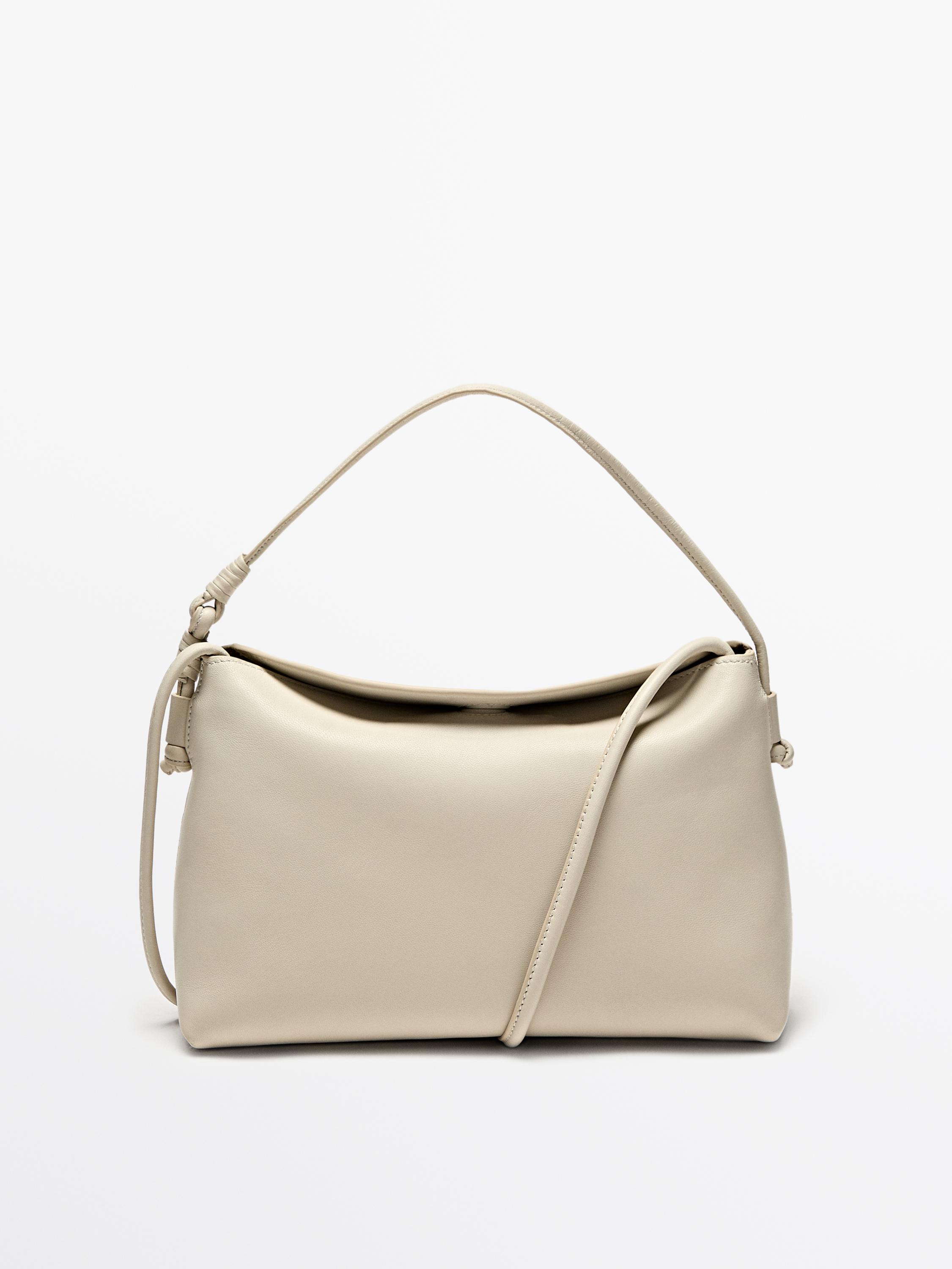 Mini nappa leather bag with knots