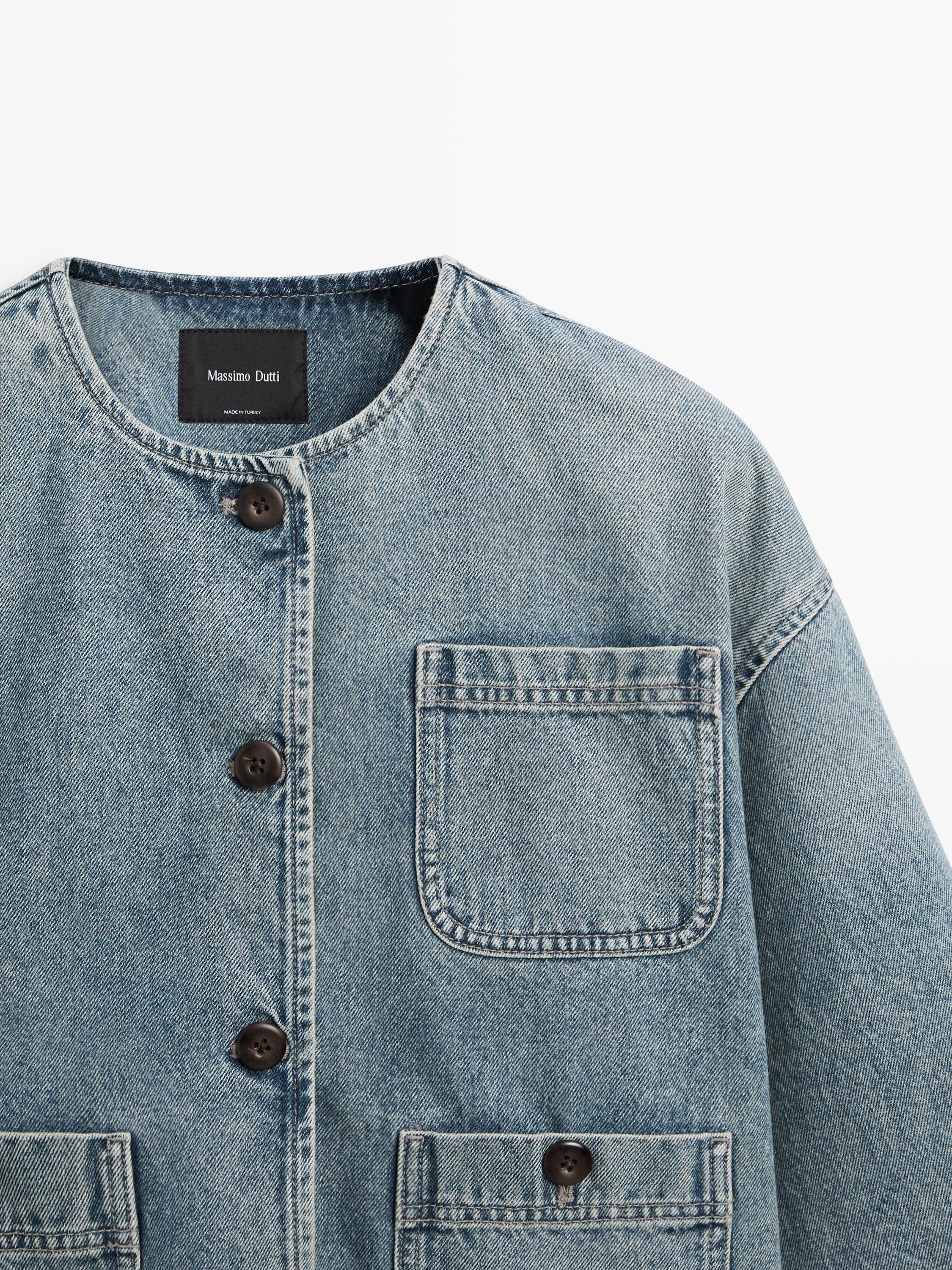 Short denim jacket — Light Blue