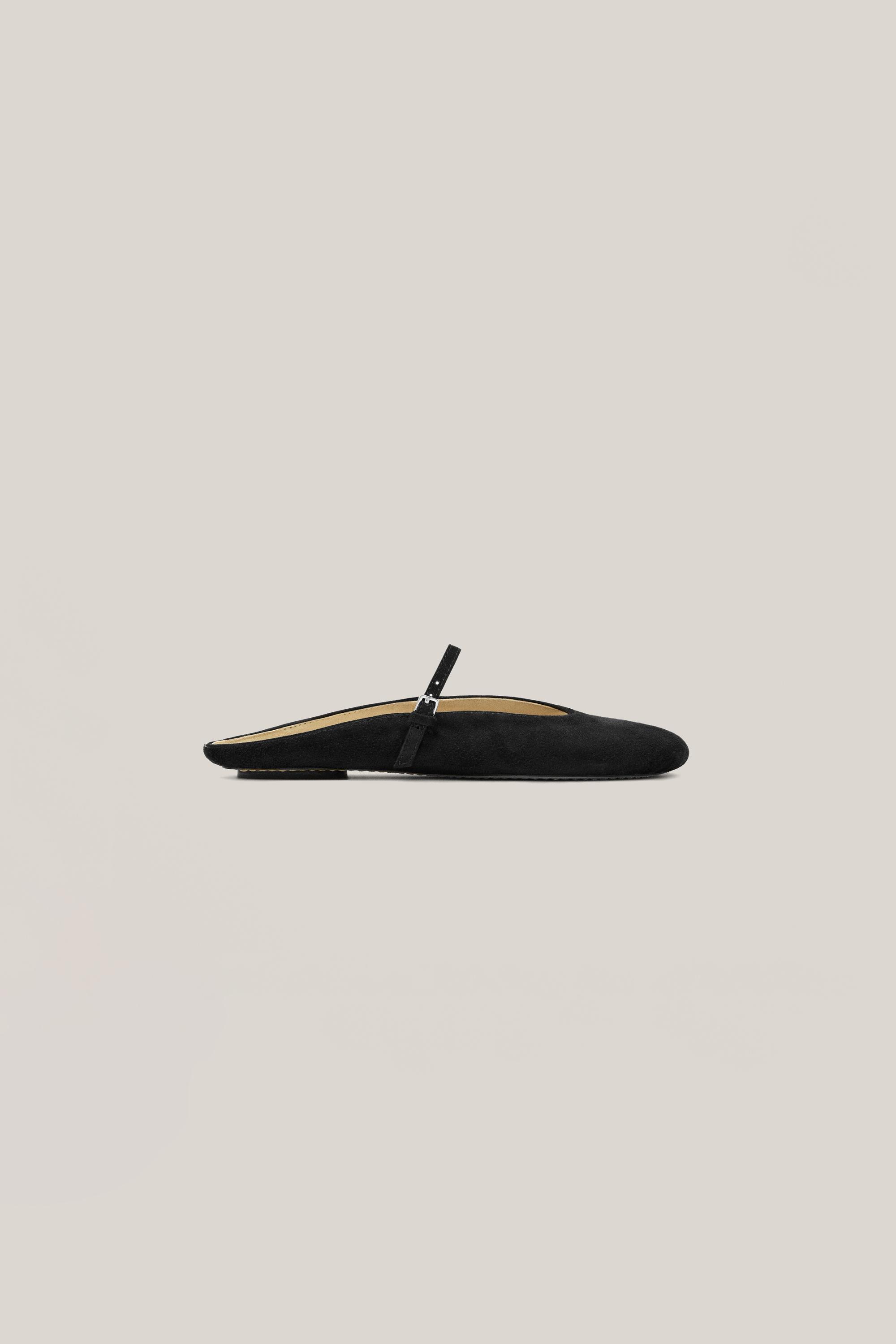 Soft leather mule ballet flats - Limited Edition — BLACK