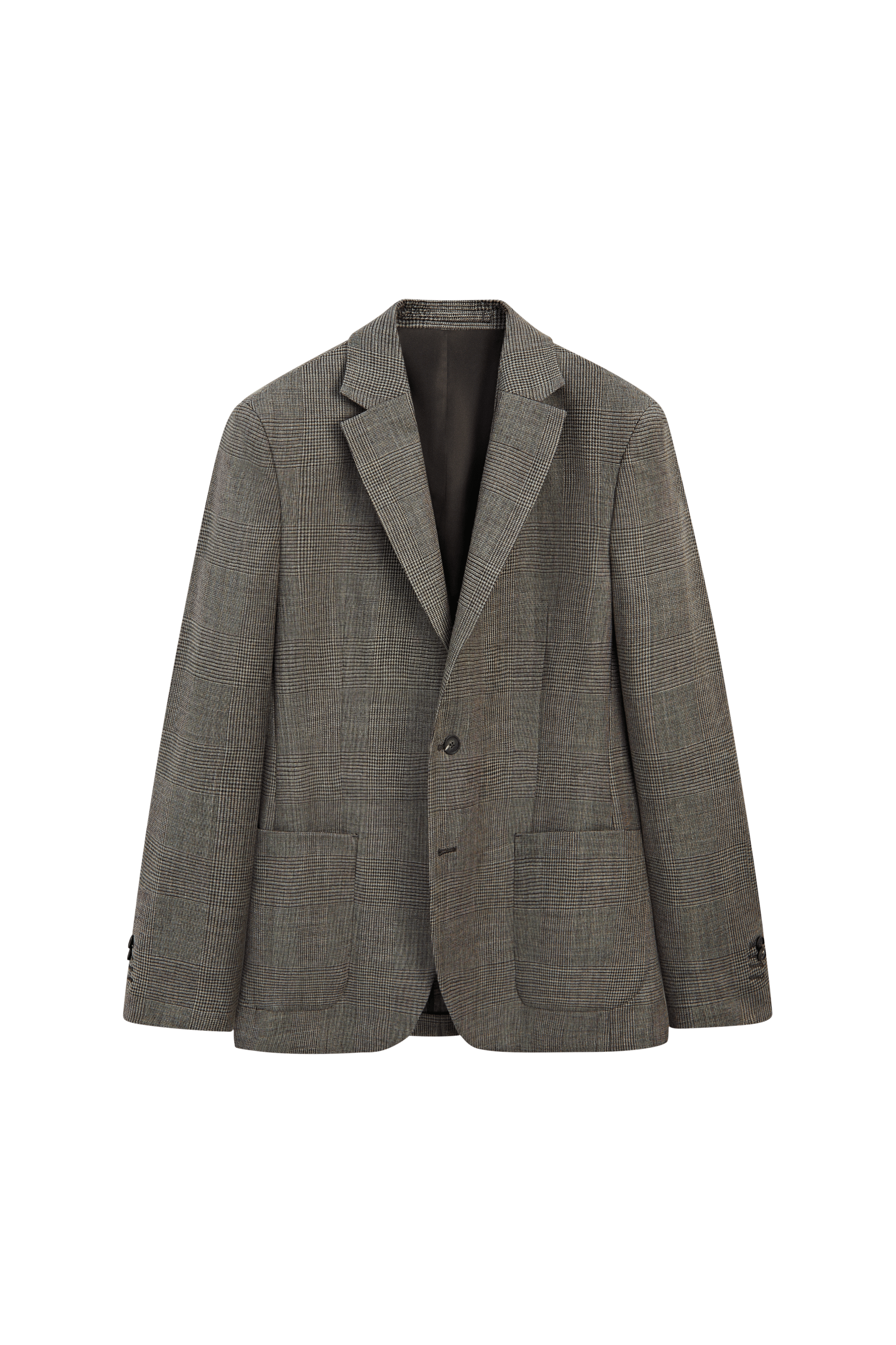 Blazer tailored en laine à carreaux
