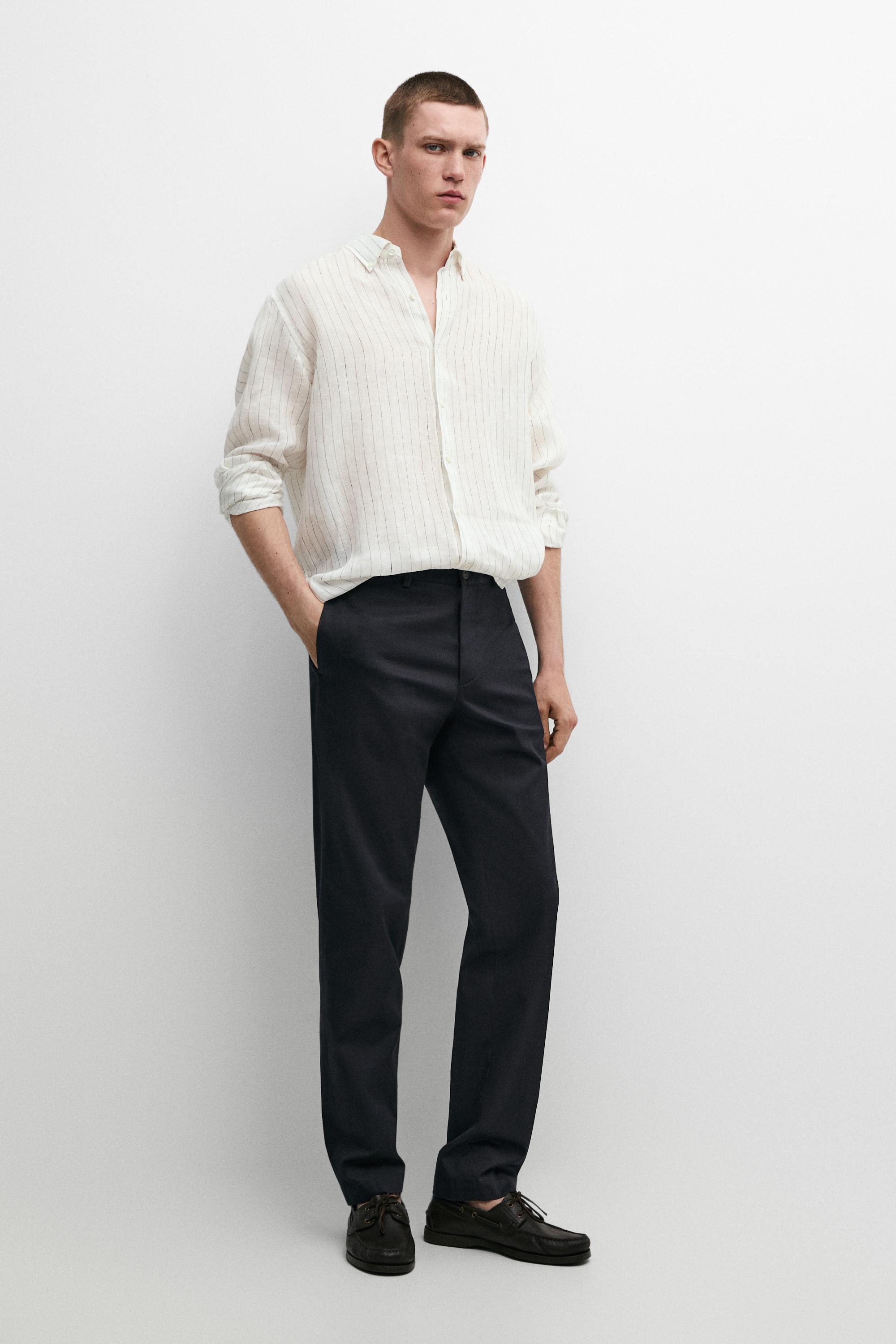 Pantalon slim texturé