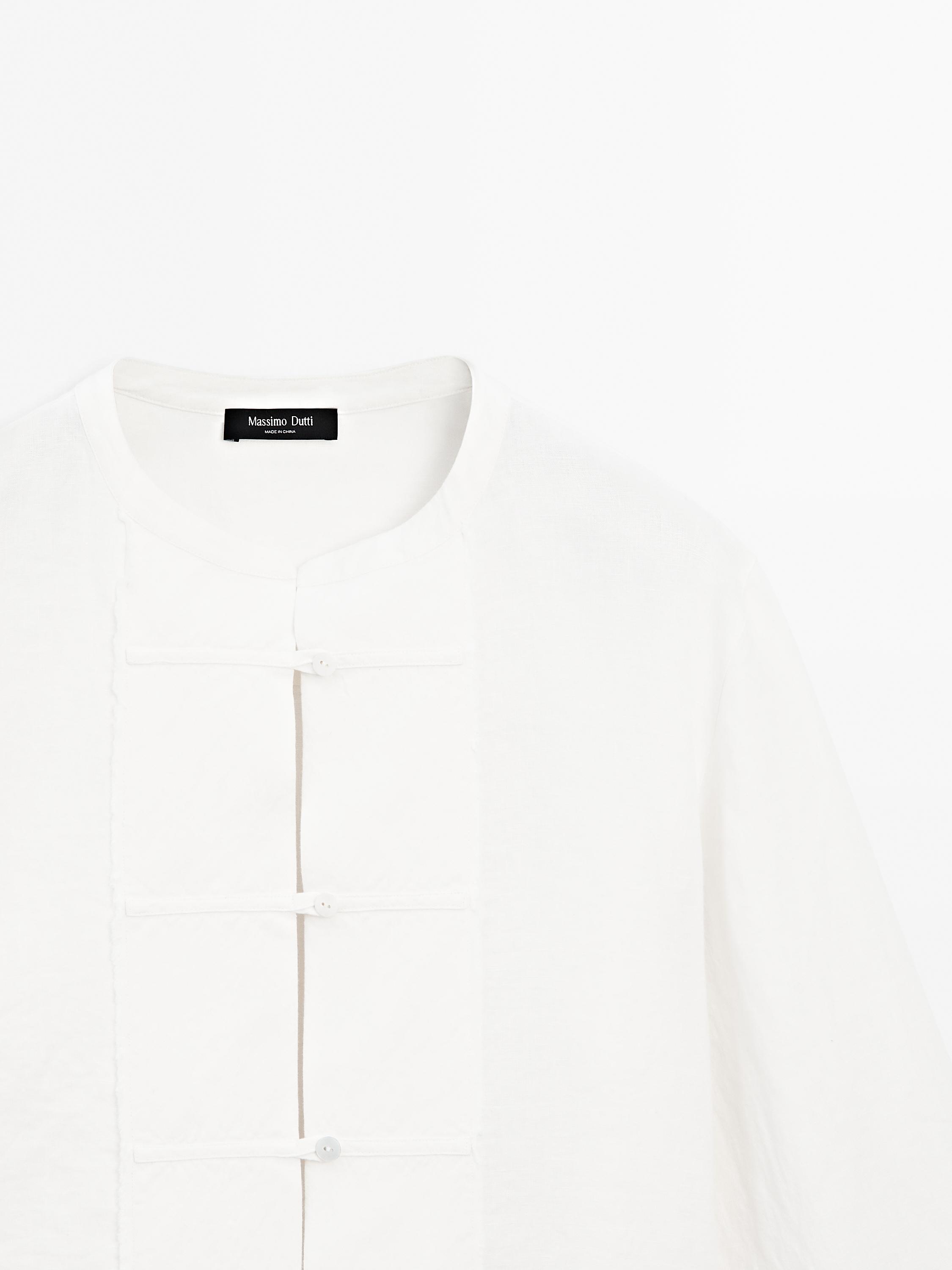 Flowing 100% linen shirt