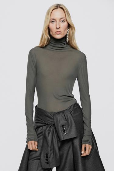 100% silk funnel neck T-shirt - LIMITED EDITION — 0-847 2
