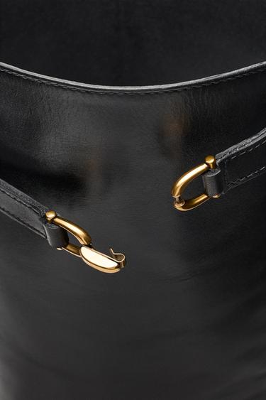 Leather equestrian boot — BLACK 6