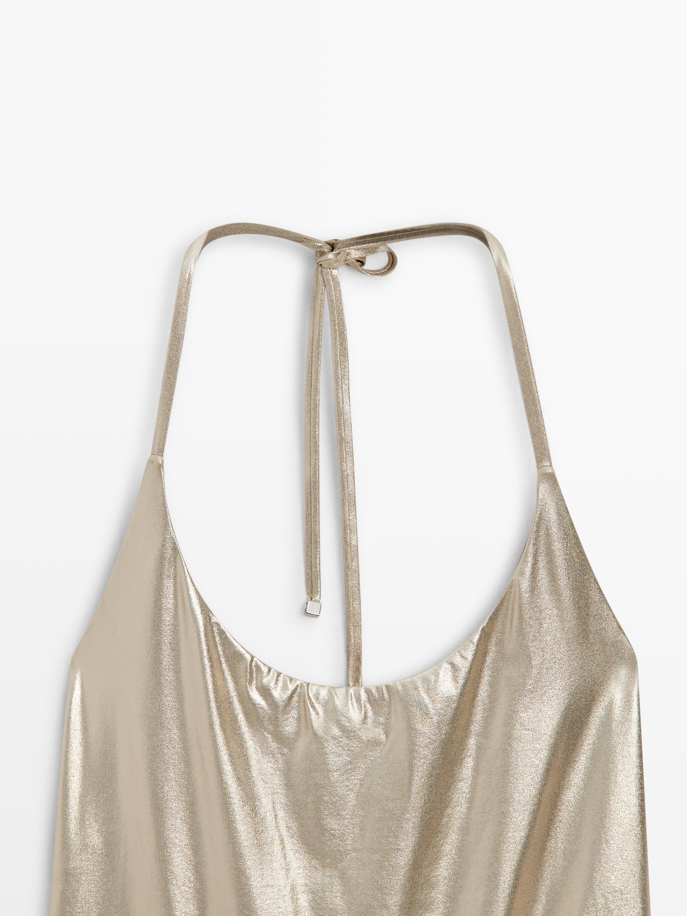 Metallic swimsuit — GOLD
